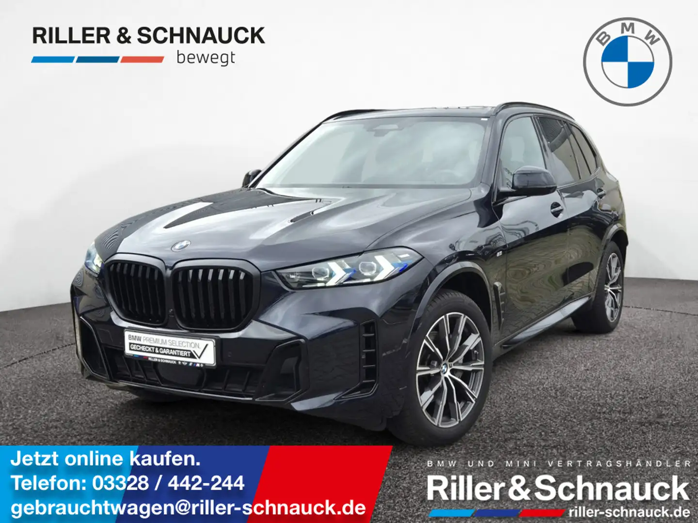 BMW X5 xDrive 40i M-Sport PANO+AHK+ACC+HUD+360°KA Schwarz - 1