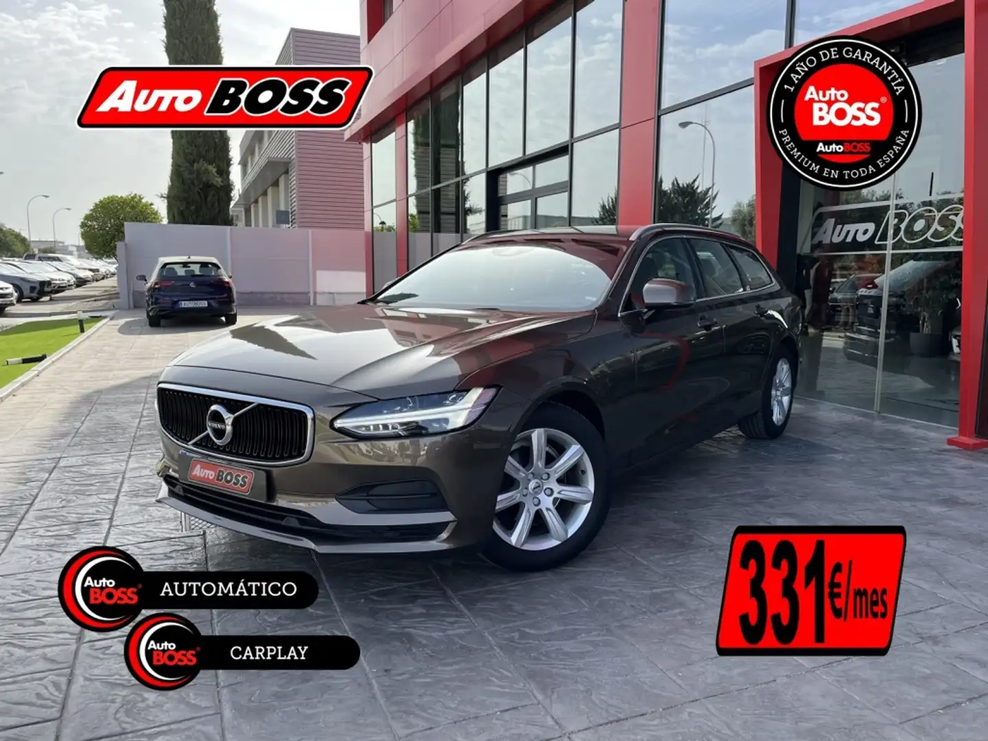 Volvo V90 D3 Momentum Aut. 150 Brun - 1