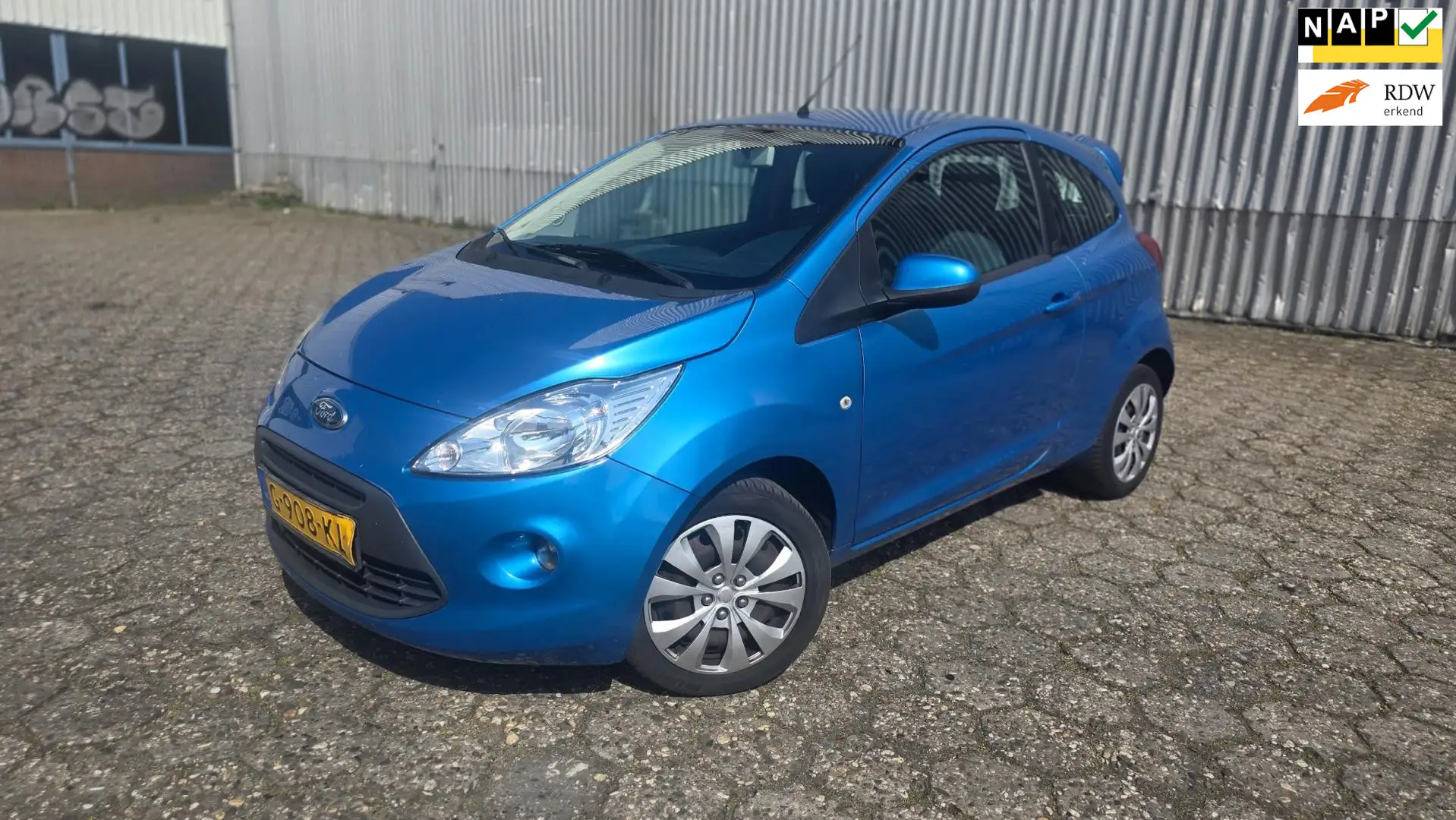 Ford Ka/Ka+ 1.2 Limited AIRCO Blauw - 1