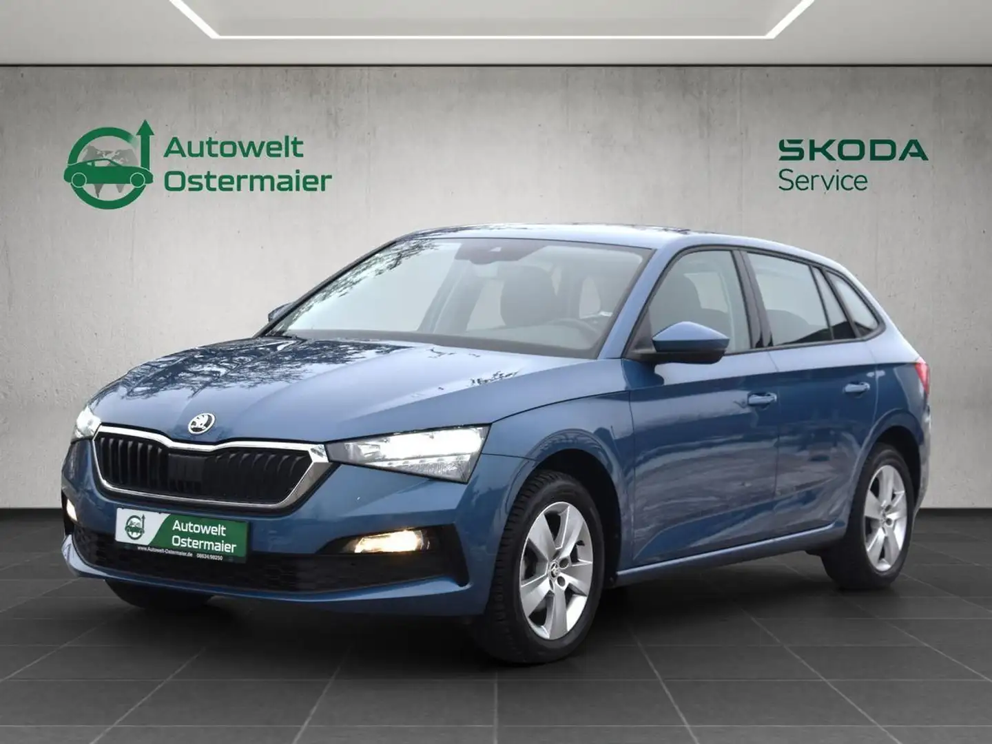 Skoda Scala 1.0 TSI Ambition*Smartlink*GRA*Climatr.* Blau - 1