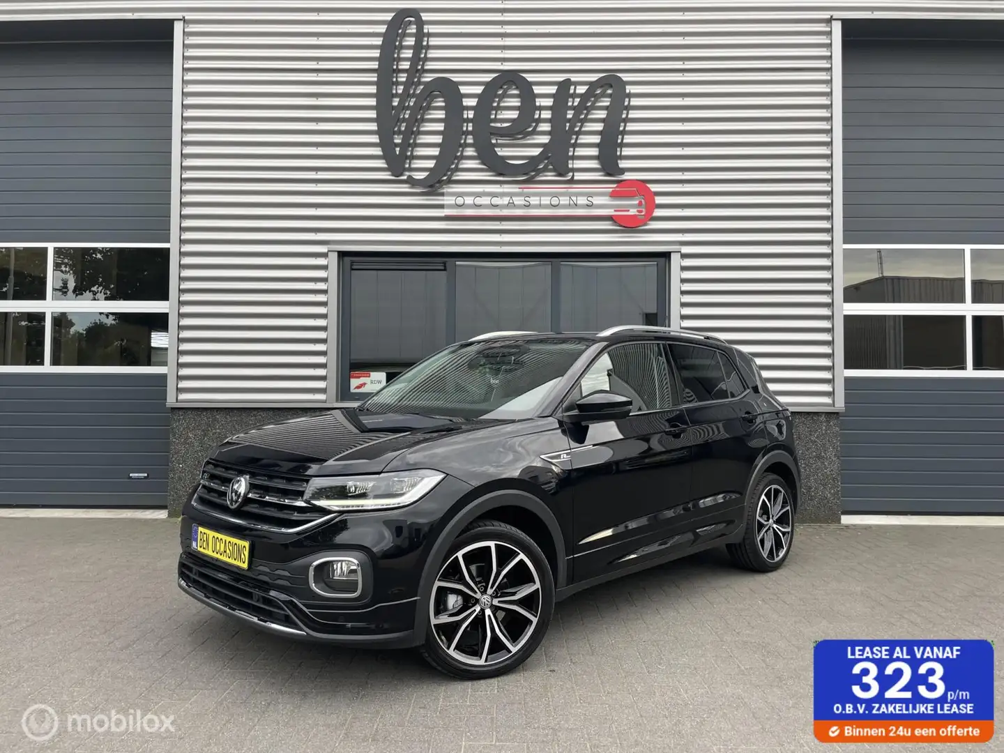 Volkswagen T-Cross 1.0 TSI R-Line 2e Eig TOPSTAAT!!! Zwart - 1