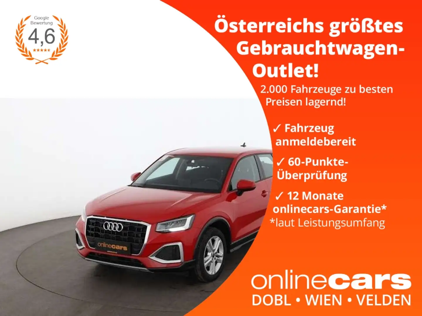 Audi Q2 30 TDI advanced Aut LED NAVI DIGITAL-TACHO PDC Rot - 1