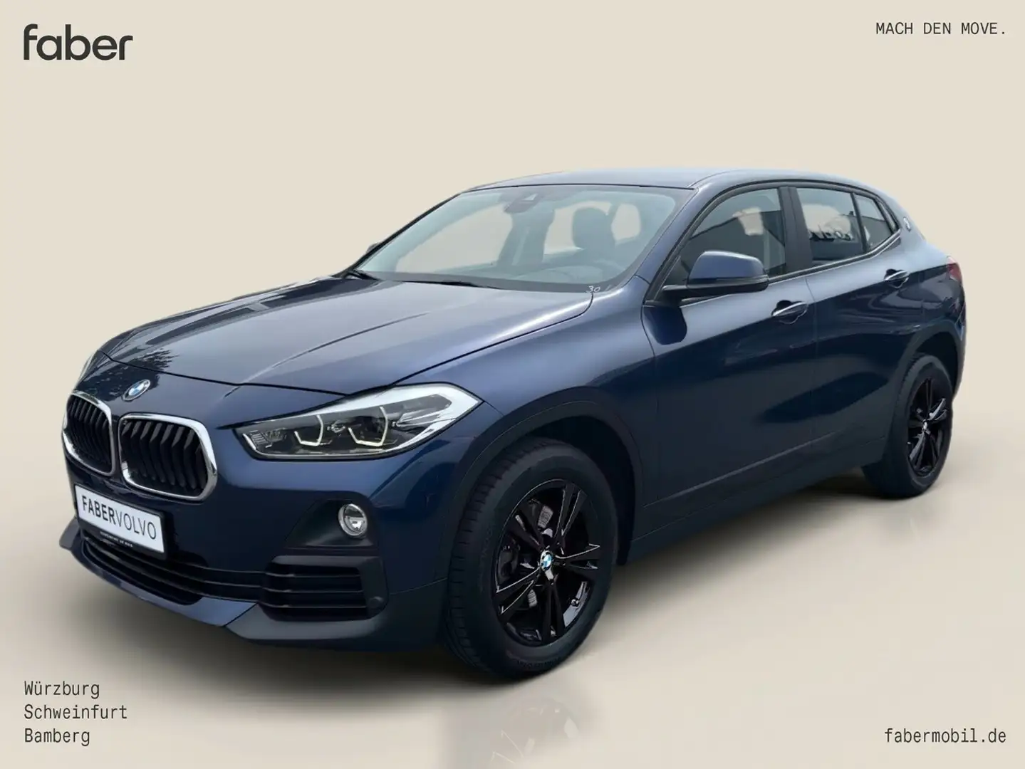BMW X2 sDrive 18 d Advantage AHK Blau - 1