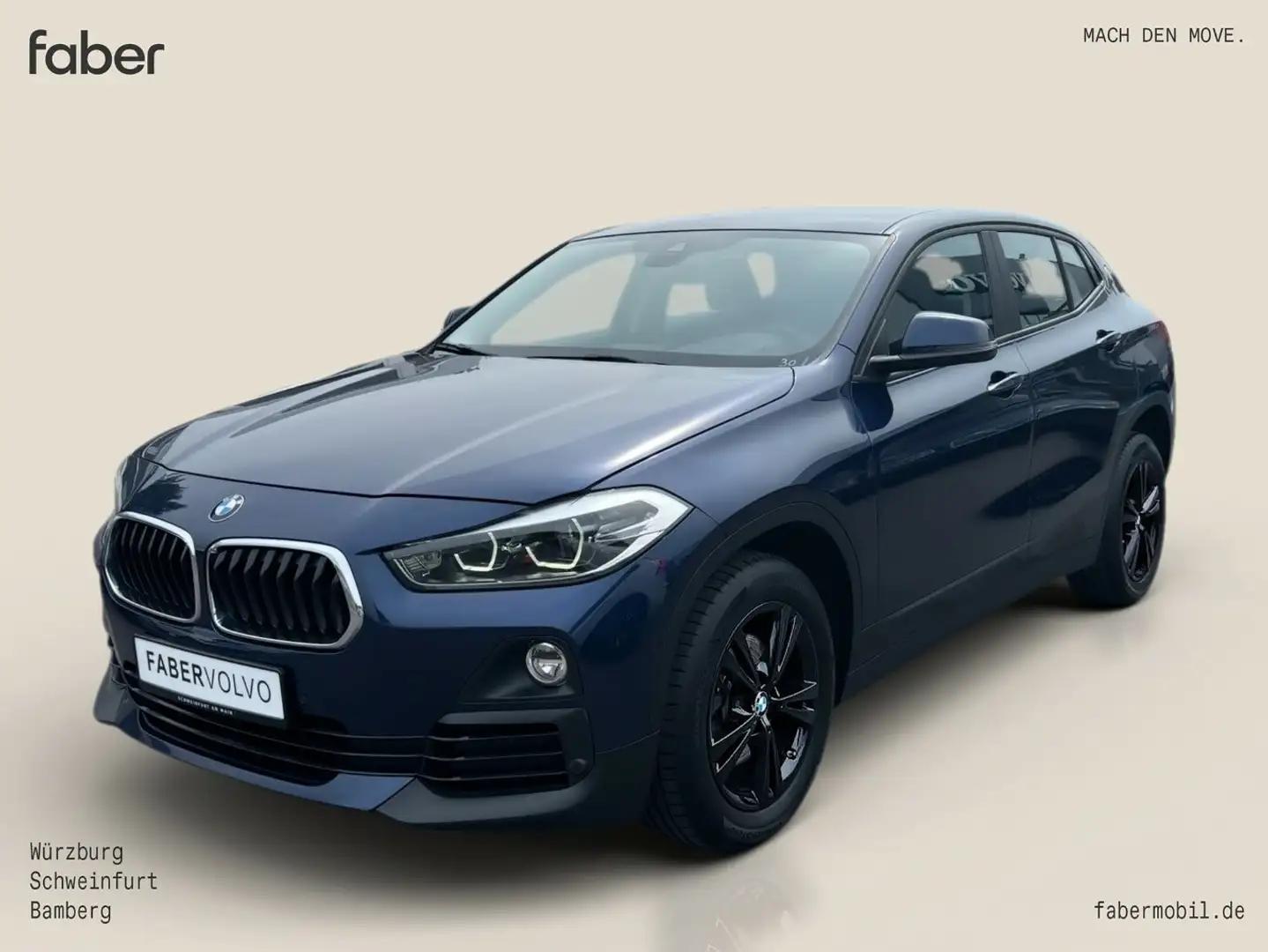BMW X2 sDrive 18 d Advantage AHK Blau - 2