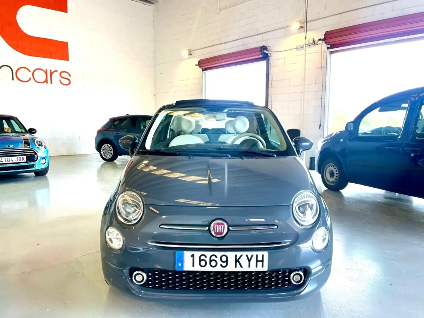 Fiat 500 Descapotable Manual de 2 Puertas Gris - 2