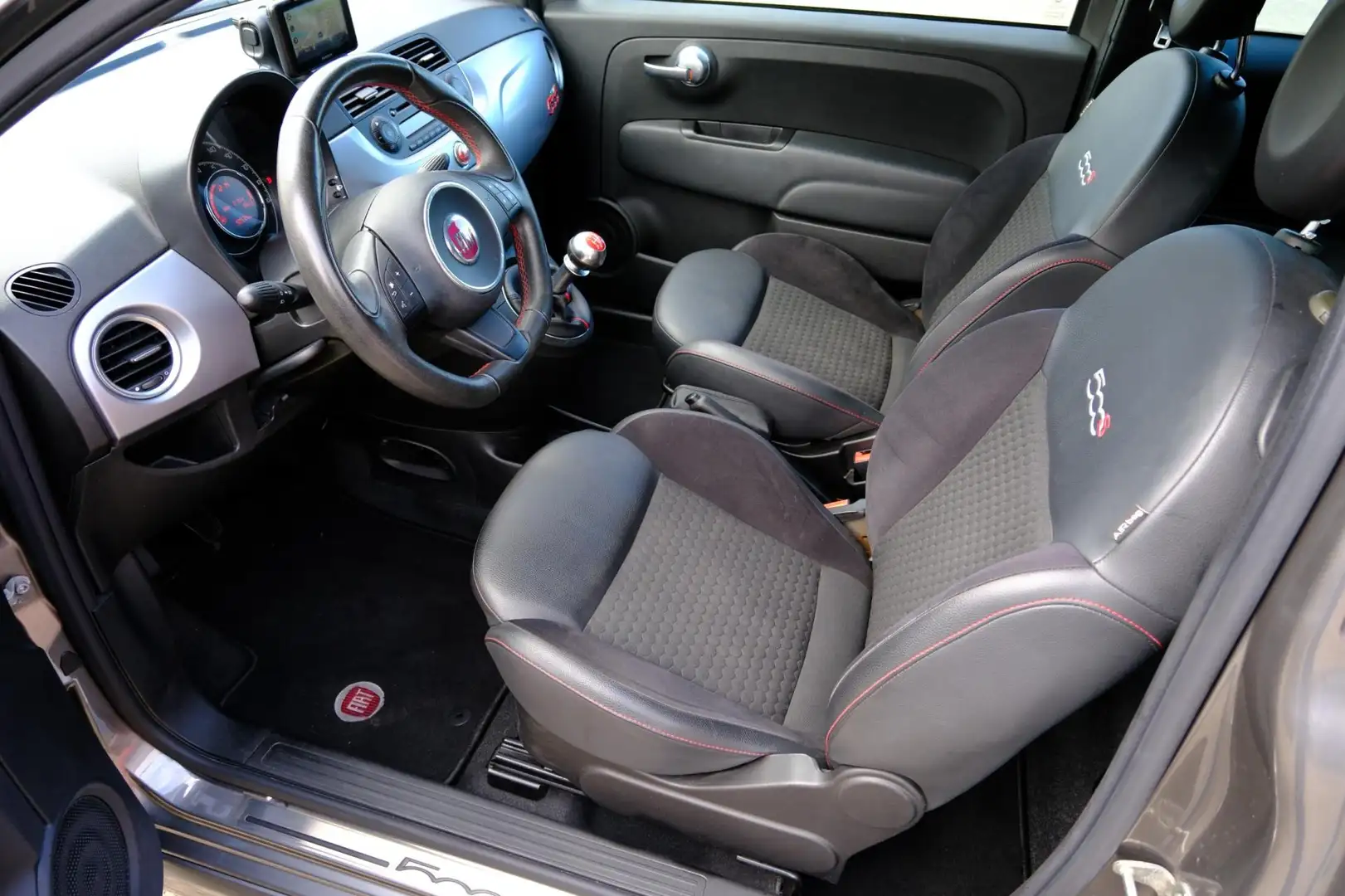 Fiat 500 0.9 TwinAir Turbo 500S Navi|Airco|LMV|Half Leder|S Grijs - 2