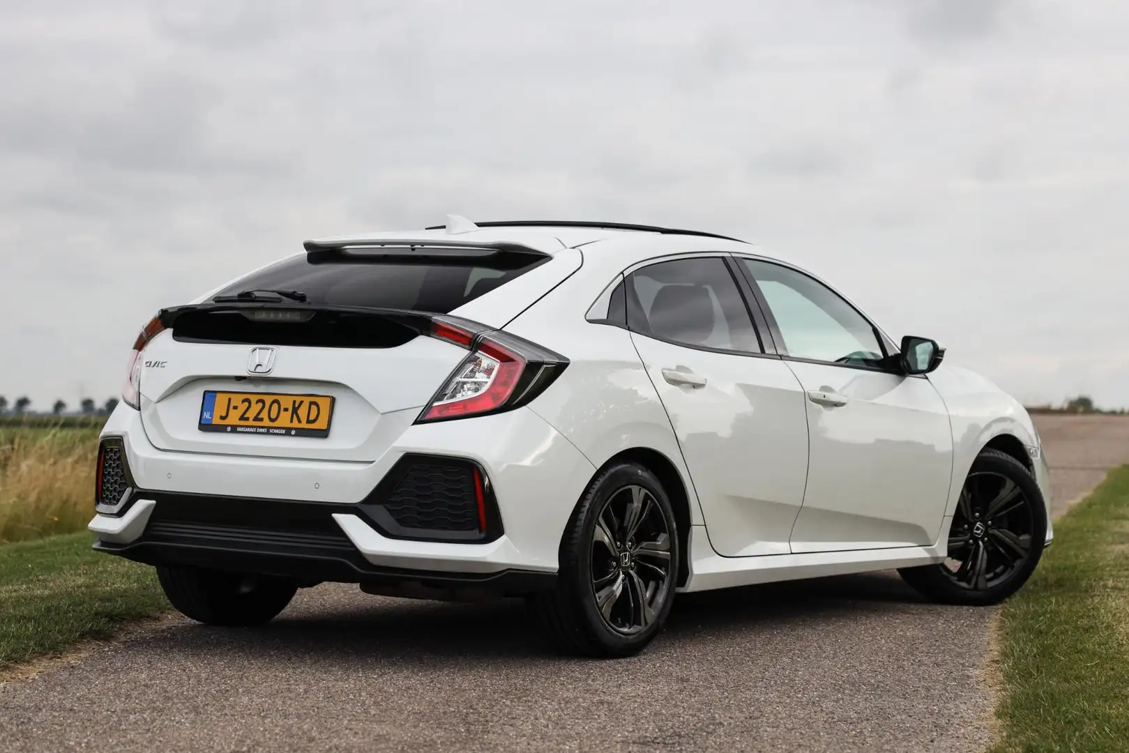 Honda Civic i-VTEC Aut. Premium ✅ Pano ✅ Leder ✅ ACC Blanco - 2