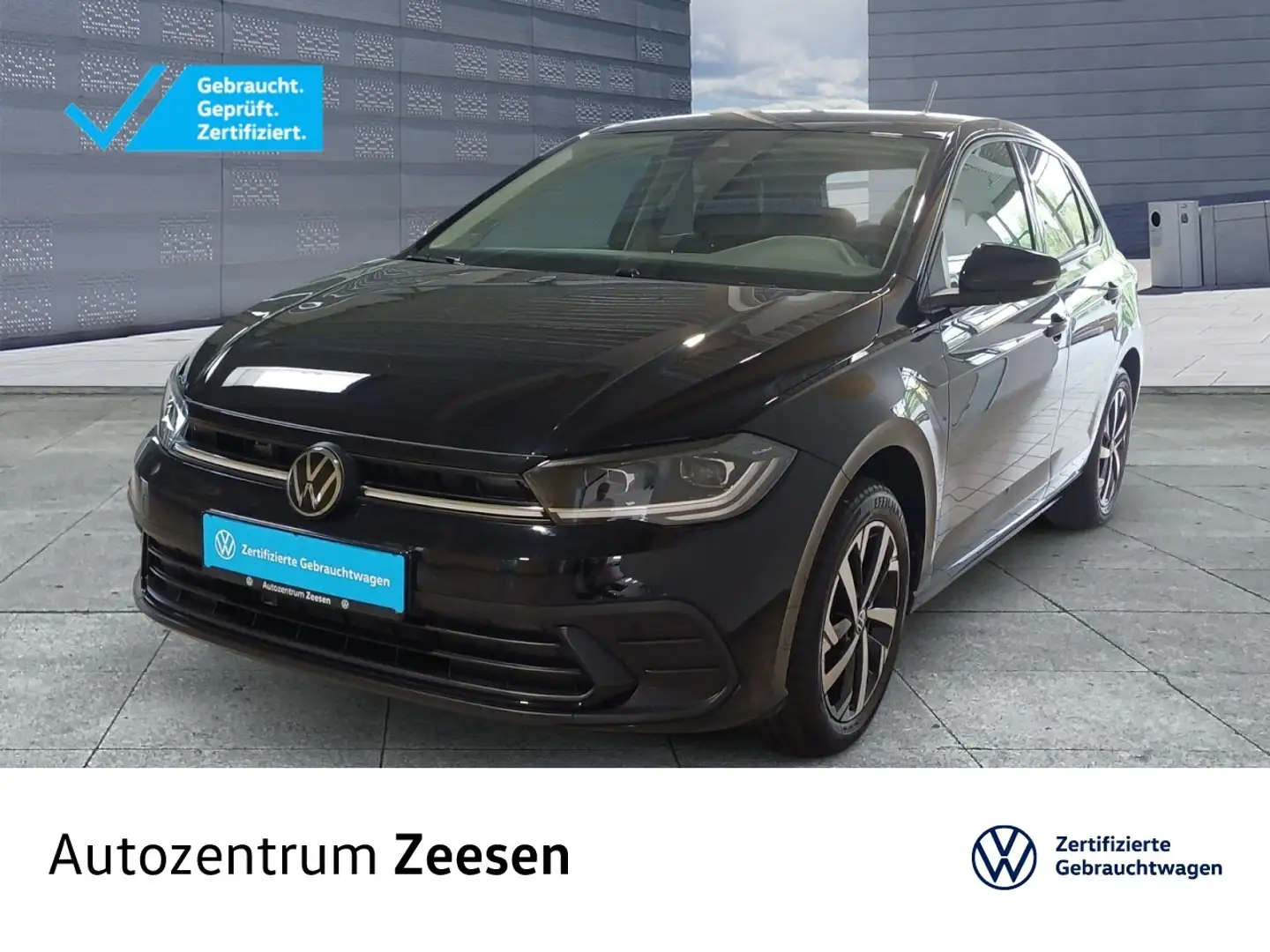 Volkswagen Polo 1.0 TSI MOVE DSG+SHZ+USB+DAB+BAA+EPH+MAL+RS Klima Schwarz - 1