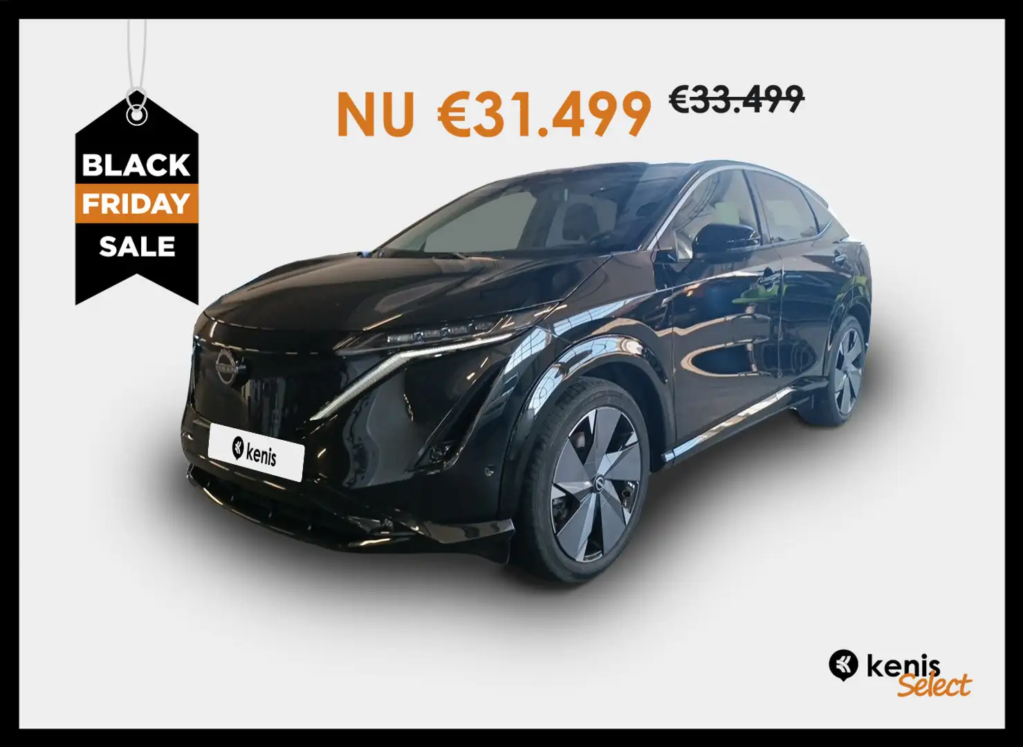 Nissan Ariya Evolve 87kWh 2WD NAVI 360°CAM OPEN DAK Schwarz - 1