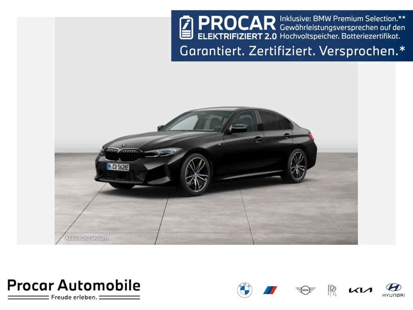 BMW 330 e xDrive M Sport DA PA ACC AdapLED HuD 19" LMR Schwarz - 1