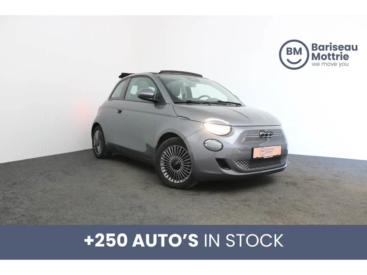 Fiat 500e CABRIO ICON 42KWH *DAB*CAMERA+SENSOREN*GPS*CARPLAY Gris - 1