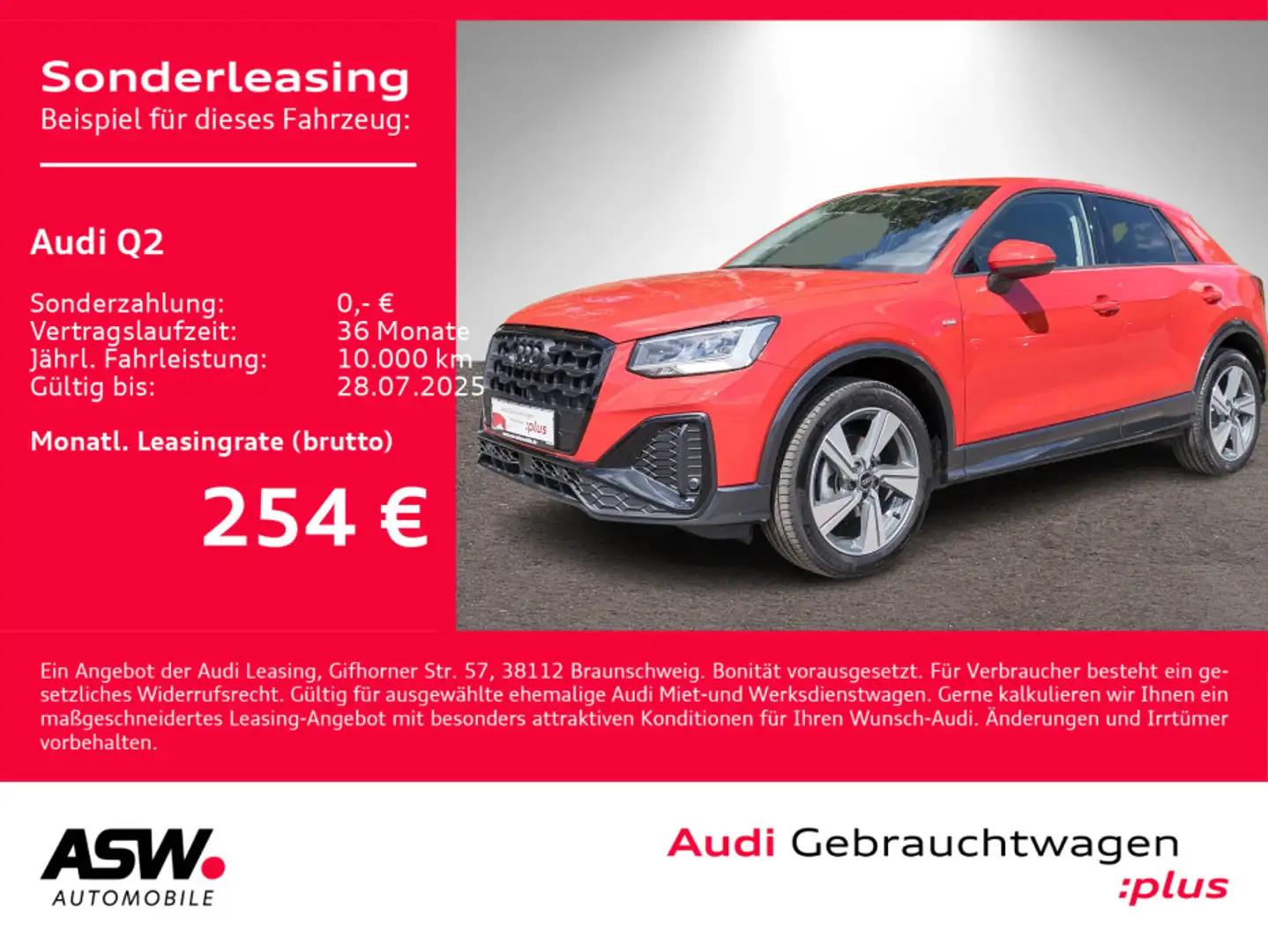 Audi Q2 35TFSI S line Stronic Nav LED AHK ACC PDC SHZ Rot - 1
