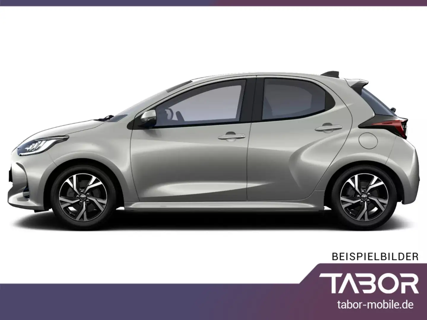 Toyota Yaris 1.5 HEV 116 E-CVT ACC LED Kam PrivG AppCo Silber - 2