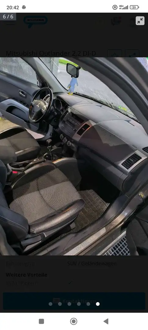 Mitsubishi Outlander 2,2+DI-D+LP+Intense+ Braun - 2
