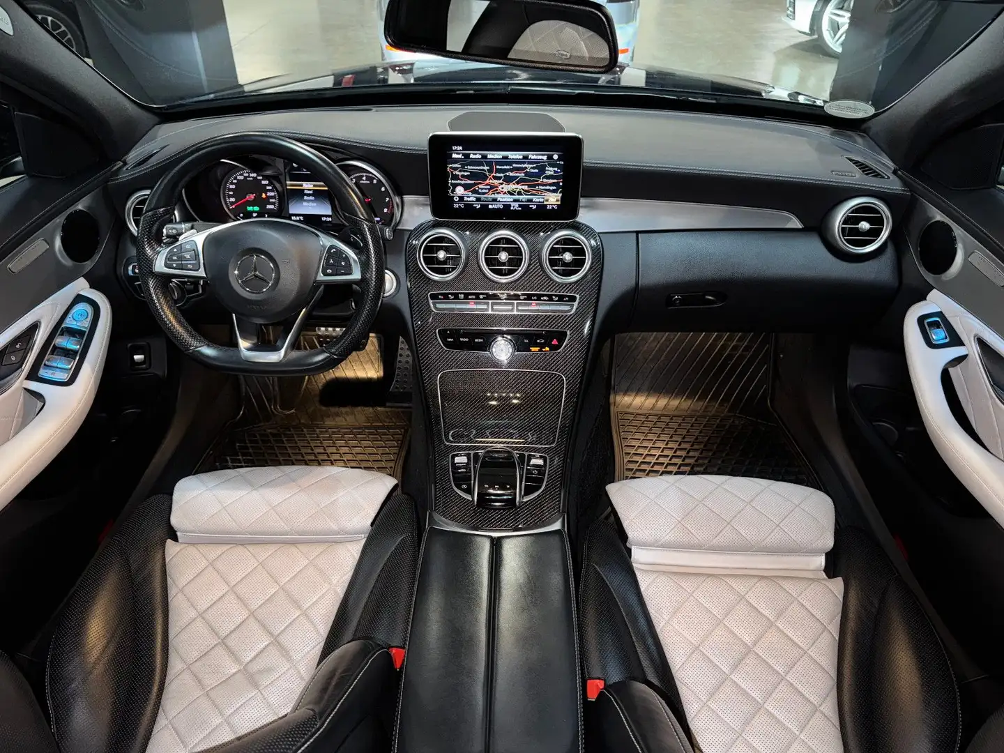 Mercedes-Benz C 180 CGI 9GT EXCLUSIVE AMG DESIGNO NIGHT VOLL Bleu - 1