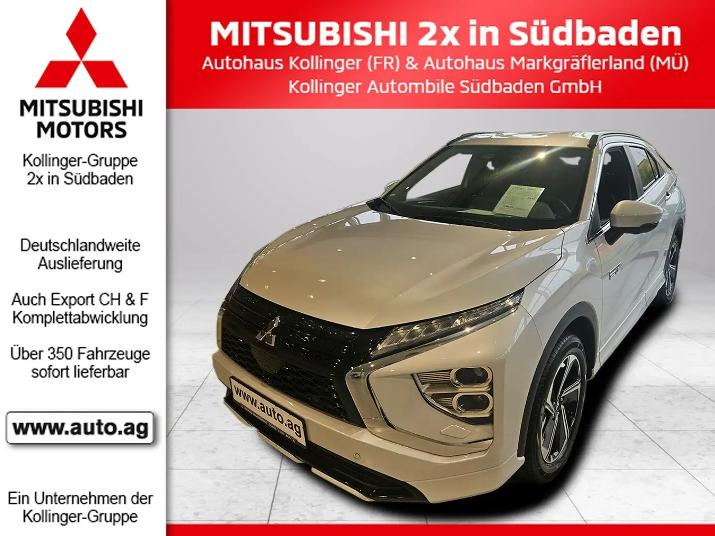 Mitsubishi Eclipse Cross 2.4 PHEV SELECT AWD NAVI*360°CAM*SHZ Weiß - 1