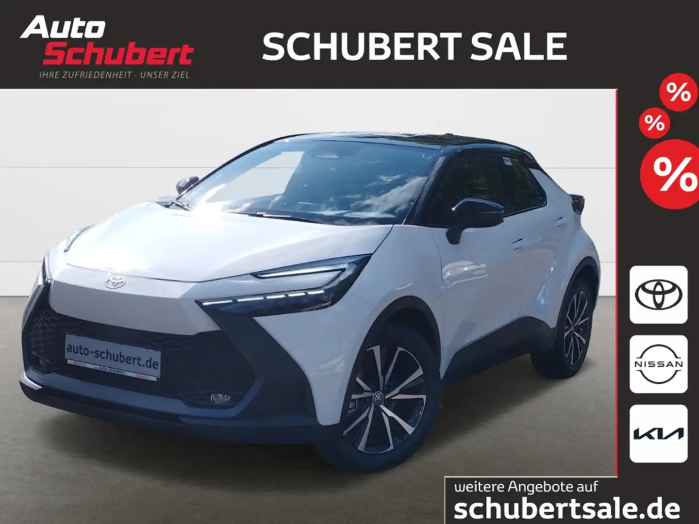 Toyota C-HR 2.0l Team D Hybrid Navi LED ACC El. Heckklappe Wit - 1