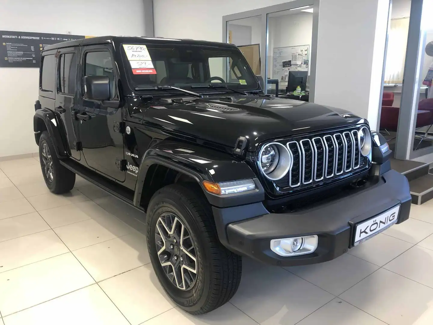 Jeep Wrangler MY24 Sahara 2.0l T-GDI 272PS 4x4 AT8 Schwarz - 2