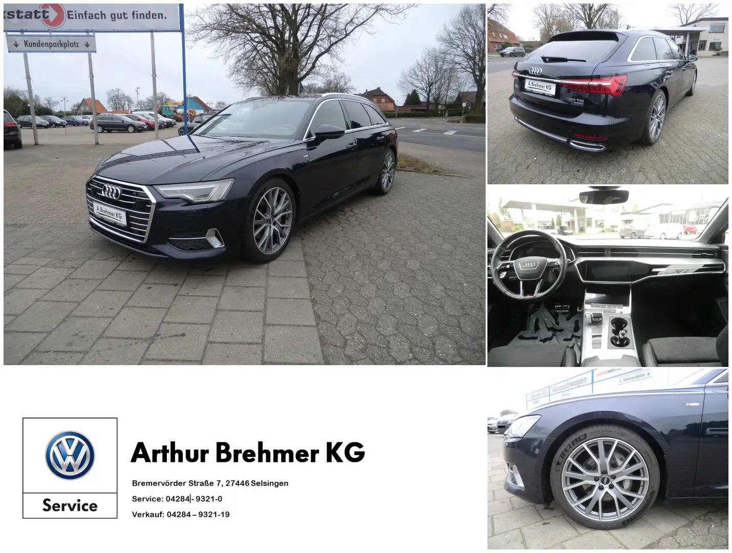 Audi A6 Avant 50 3.0 TDI quattro sport S-LINE MATRIX-LED P Bleu - 1