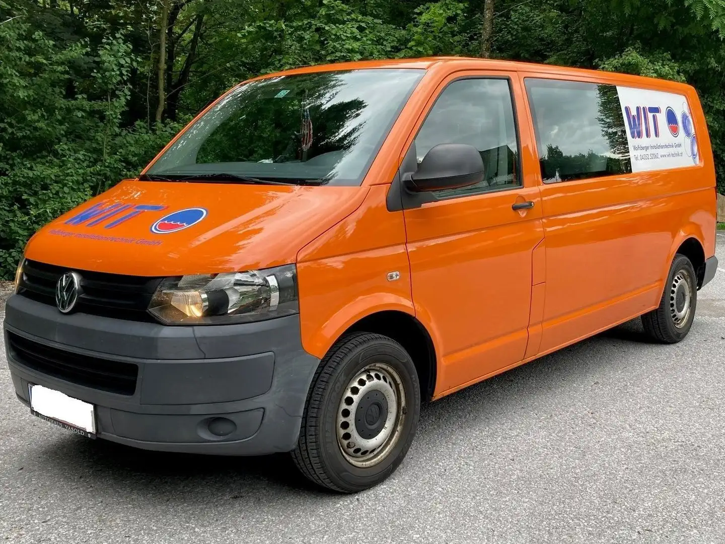Volkswagen T5 Transporter Doka-Kastenwagen LR 2,0 TDI D-PF Transporter Orange - 1