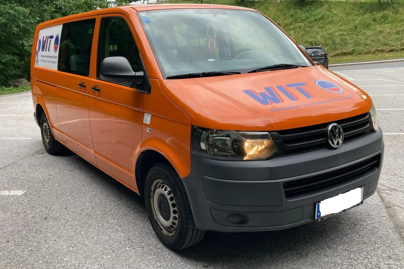 Volkswagen T5 Transporter Doka-Kastenwagen LR 2,0 TDI D-PF Transporter Orange - 2