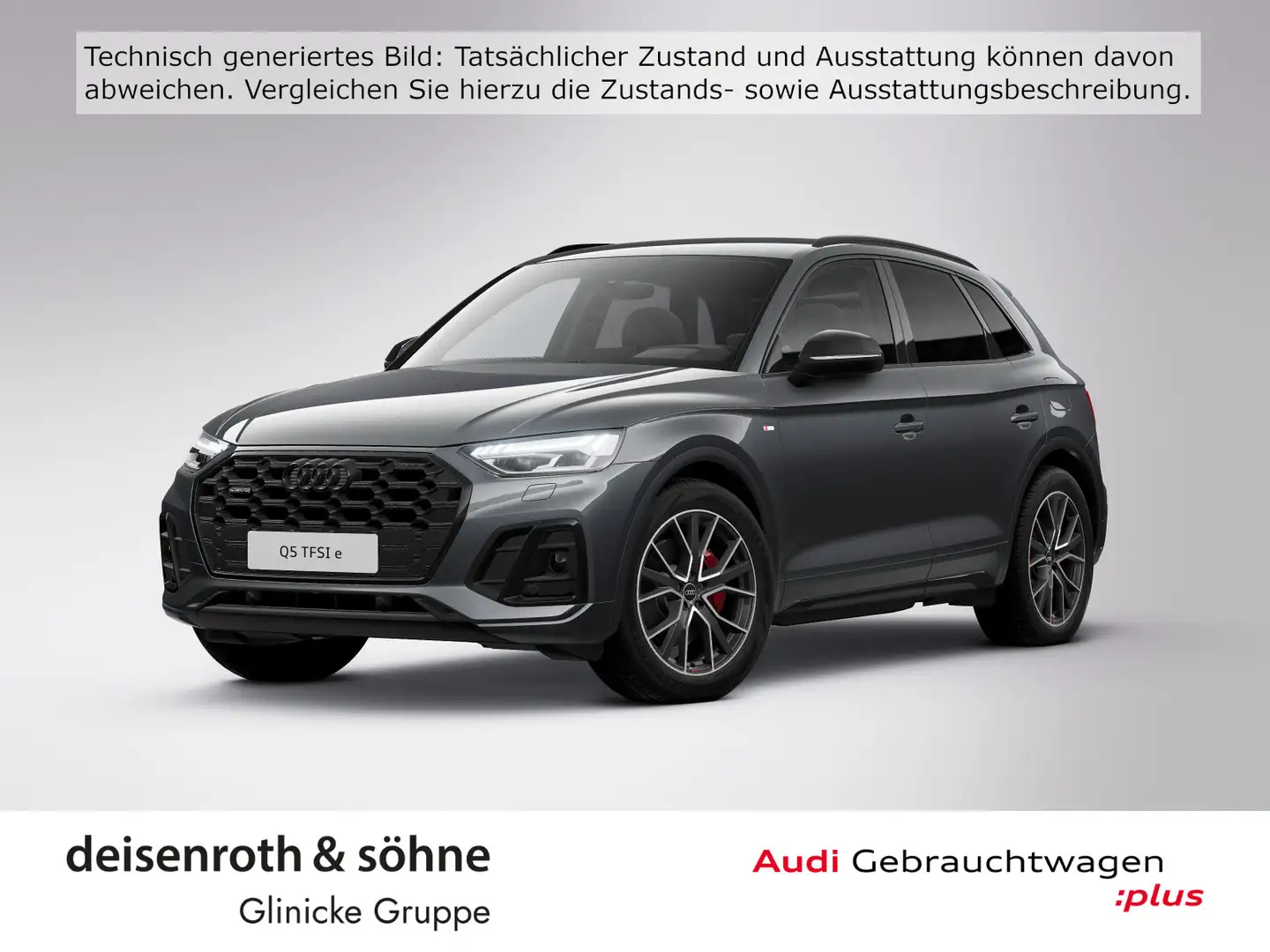 Audi Q5 S line 55 TFSI e AHK/Matrix/Nav/PBox/ASI/20" Grau - 1