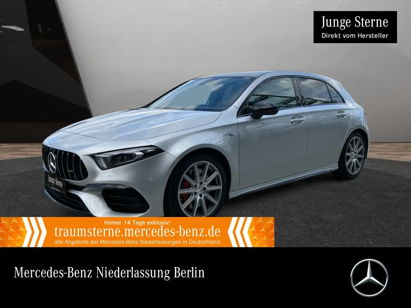 Mercedes-Benz A 45 AMG A 45 S 4M Kompakt DRIVERS+PANO+360°+MULTIBEAM+19" Argintiu - 1