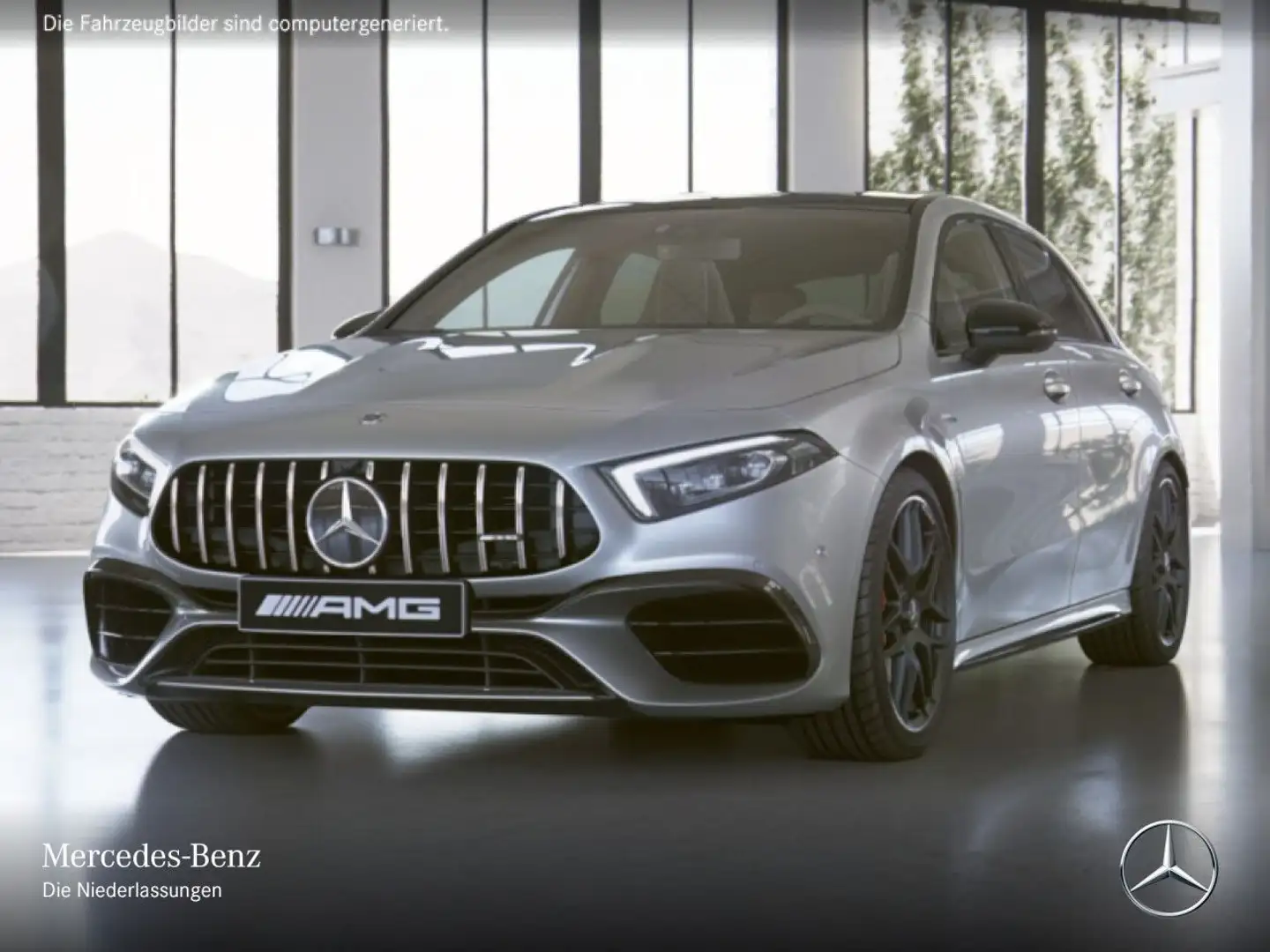 Mercedes-Benz A 45 AMG A 45 S 4M Kompakt DRIVERS+PANO+360°+MULTIBEAM+19" Silber - 2