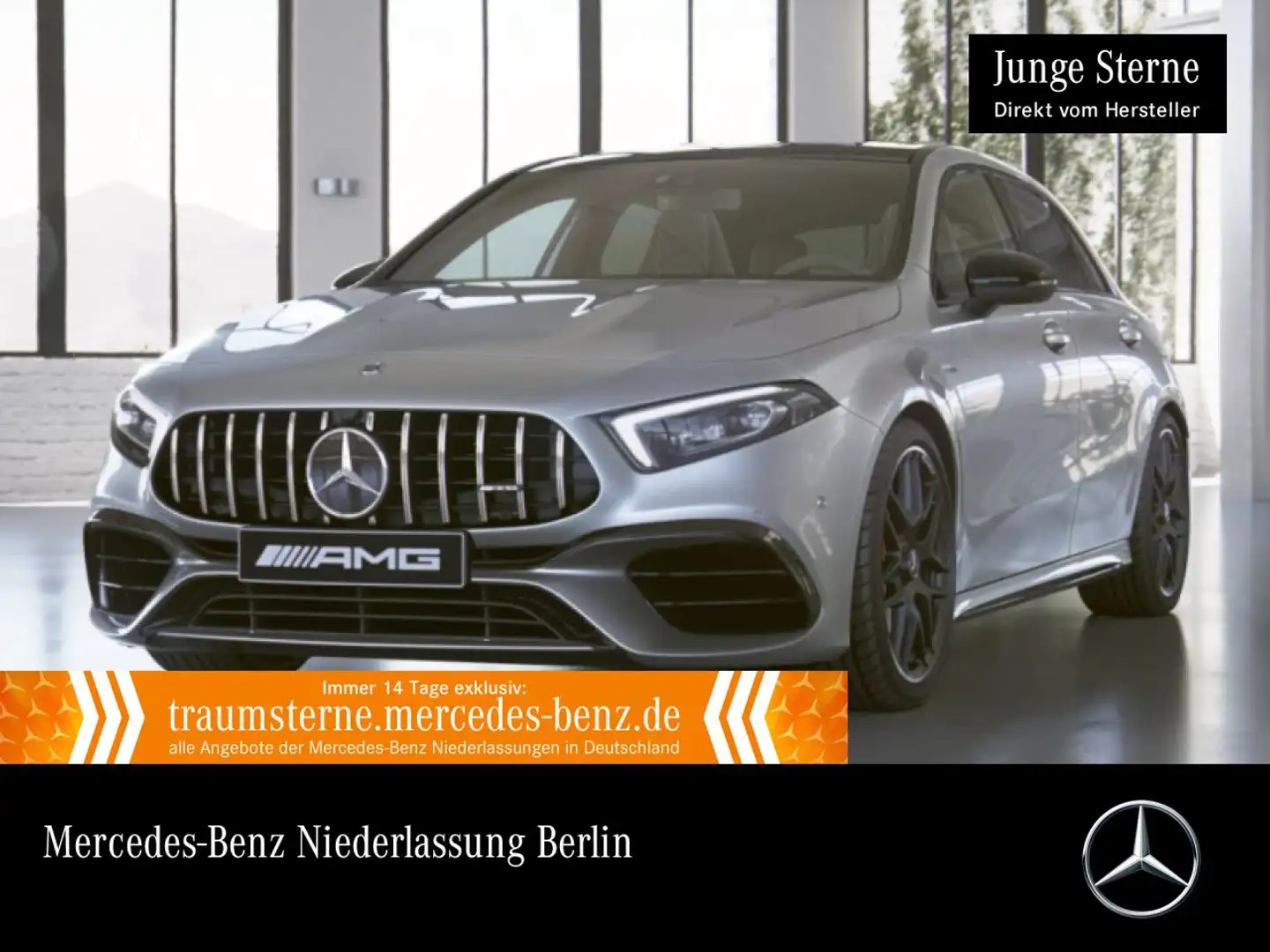 Mercedes-Benz A 45 AMG A 45 S 4M Kompakt DRIVERS+PANO+360°+MULTIBEAM+19" Silver - 1