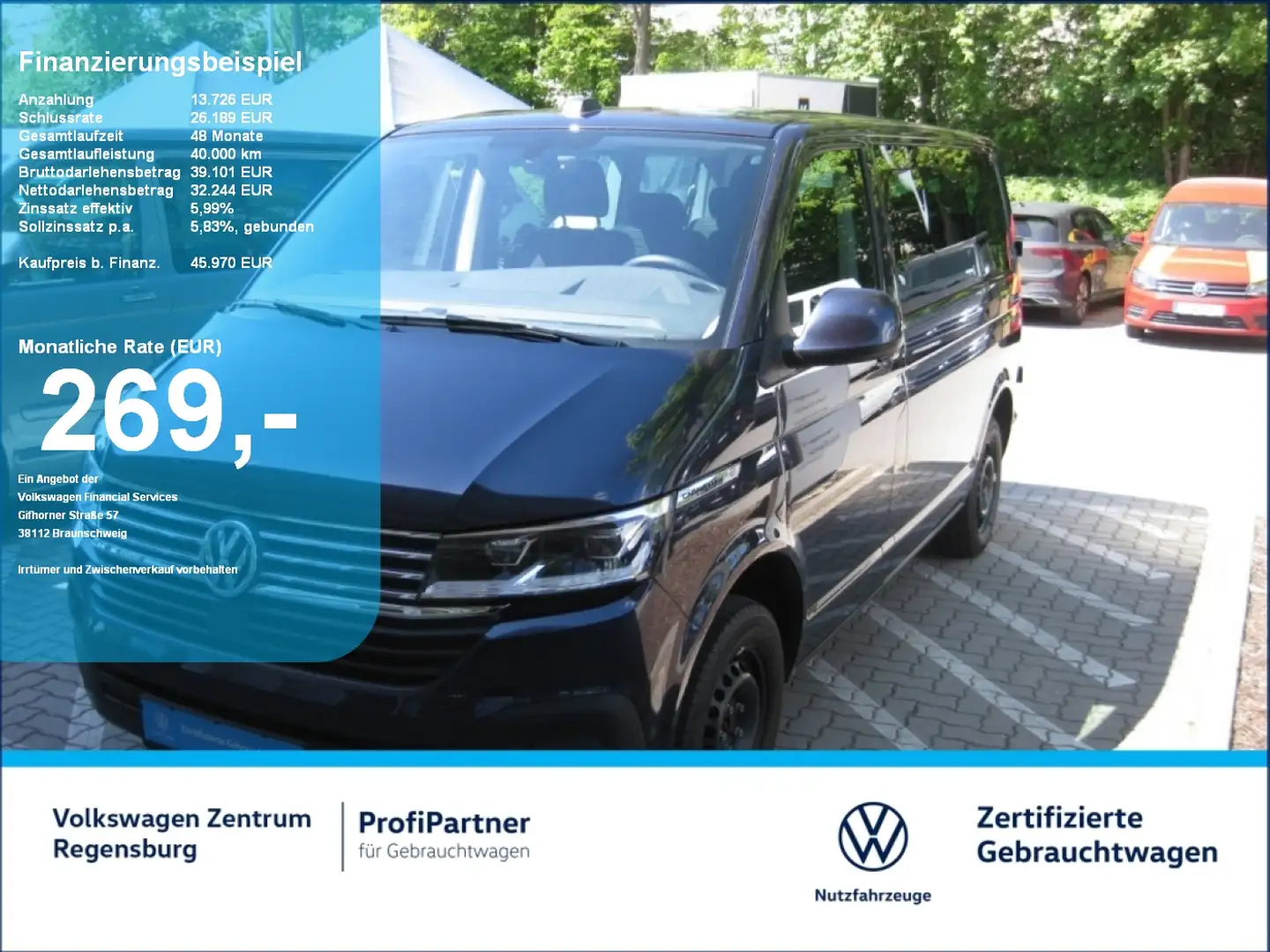 Volkswagen T6.1 Caravelle TDI DSG 8-Sitzer Albastru - 1