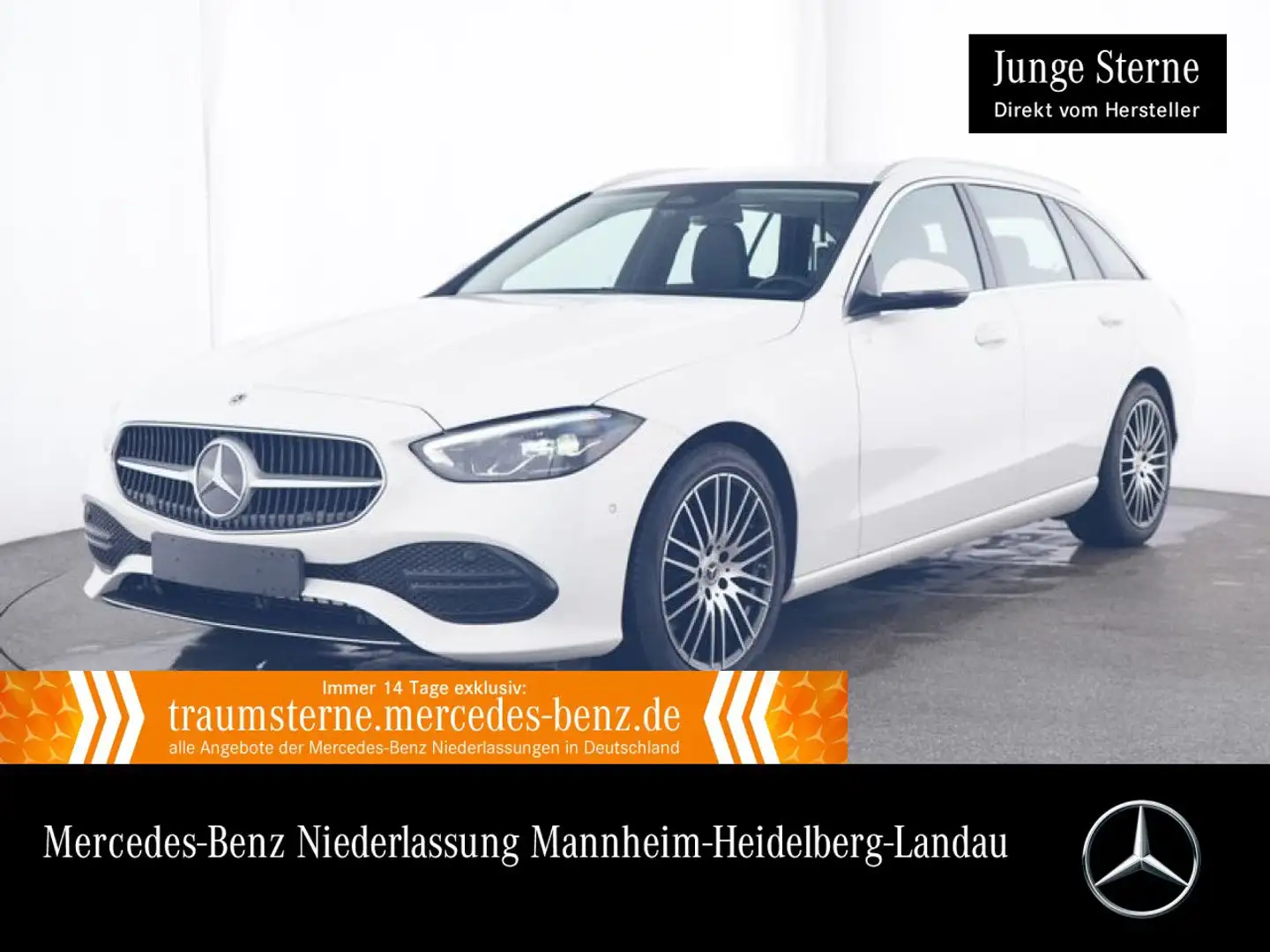 Mercedes-Benz C 220 d T AVANTG+AHK+LED+KAMERA+TOTW+KEYLESS+9G Weiß - 1