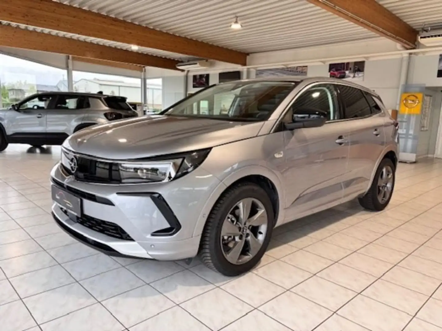 Opel Grandland Buss. Elegance 130Pk/Camera/Gps/Carplay Grijs - 1