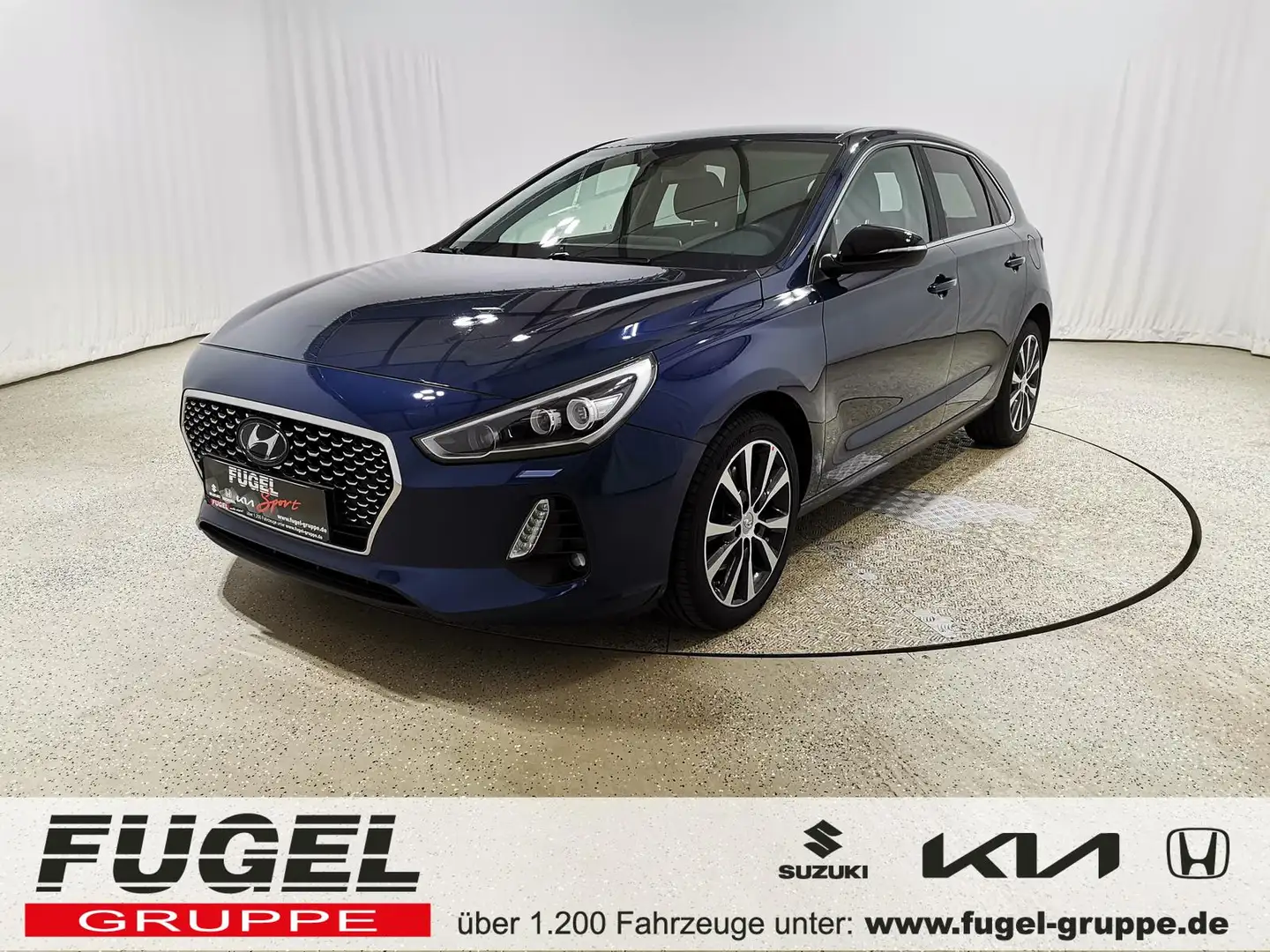 Hyundai i30 1.4 TGDI  Intro LED|Navi|RFK|SHZ Blau - 1