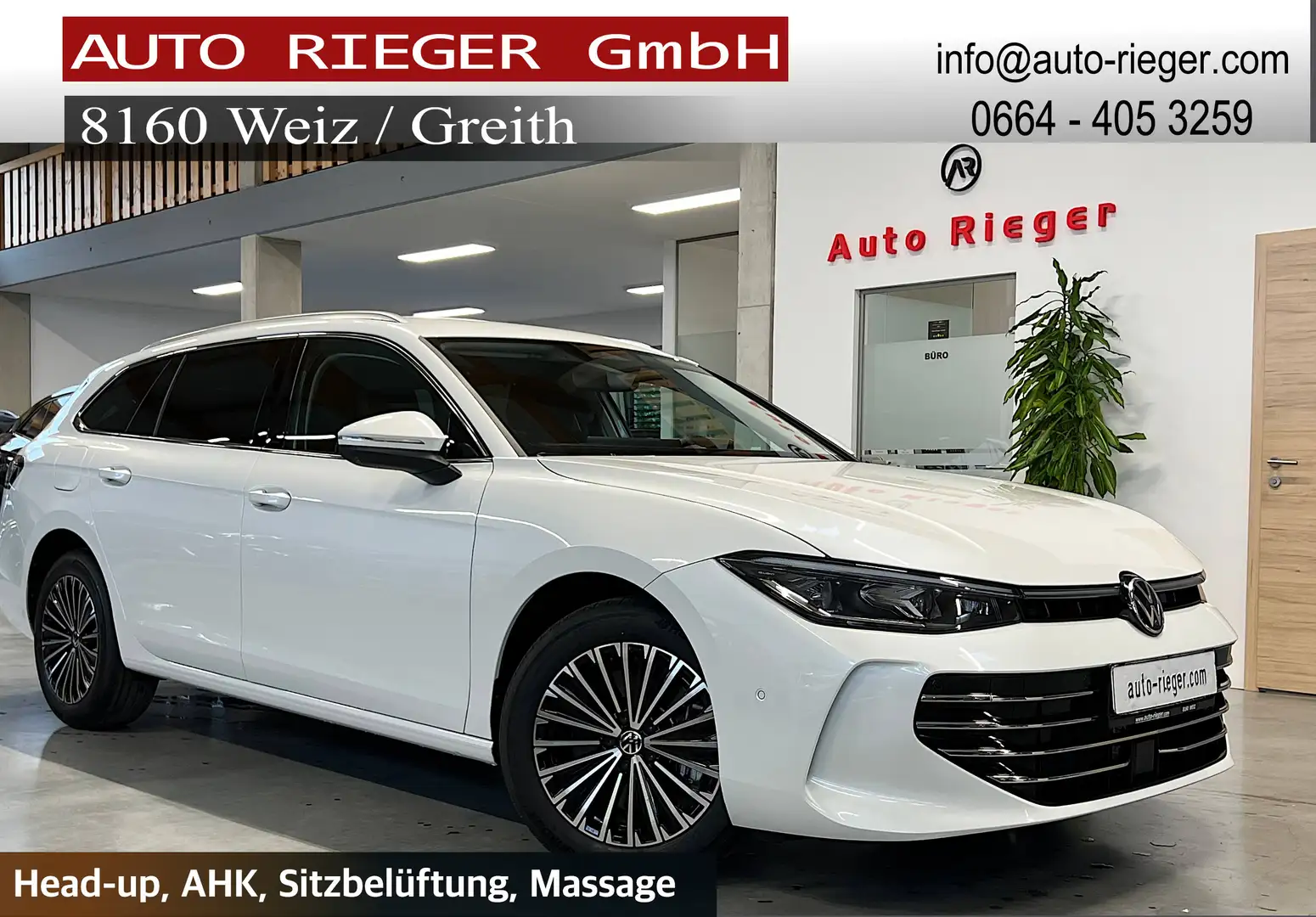 Volkswagen Passat Variant 2.0TDI 4Motion Head-up Sitzbelüftung, AHK, GARANTIE Weiß - 1