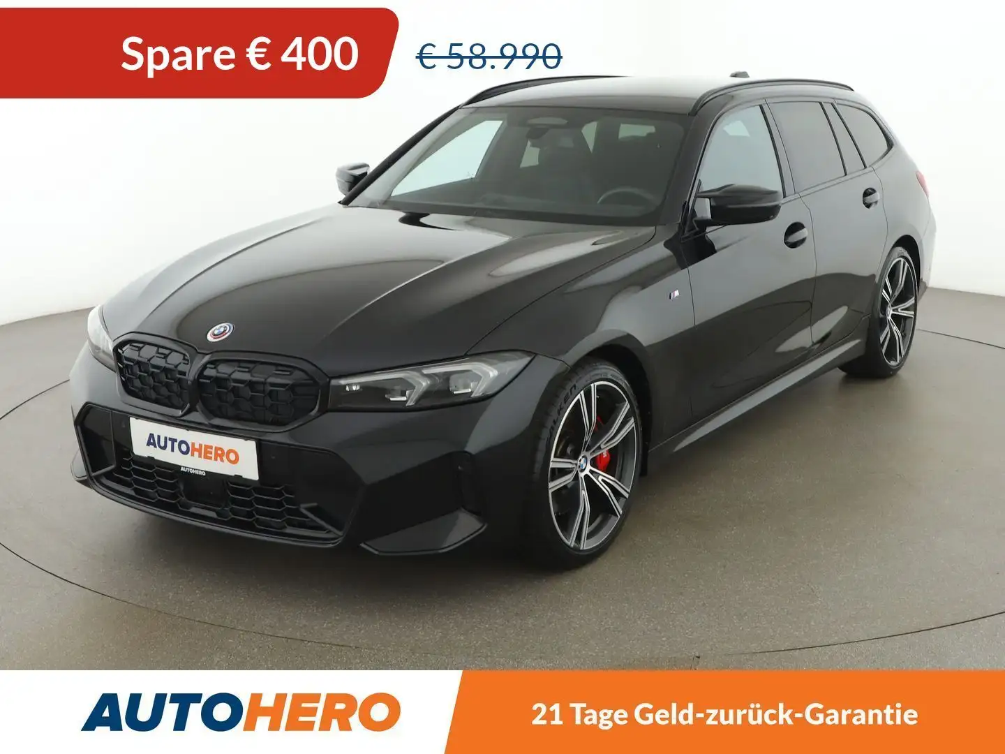 BMW 340 M340d xDrive Aut. *HUD*LED*ACC*NAVI*360°*SPUR*SHZ* Schwarz - 1