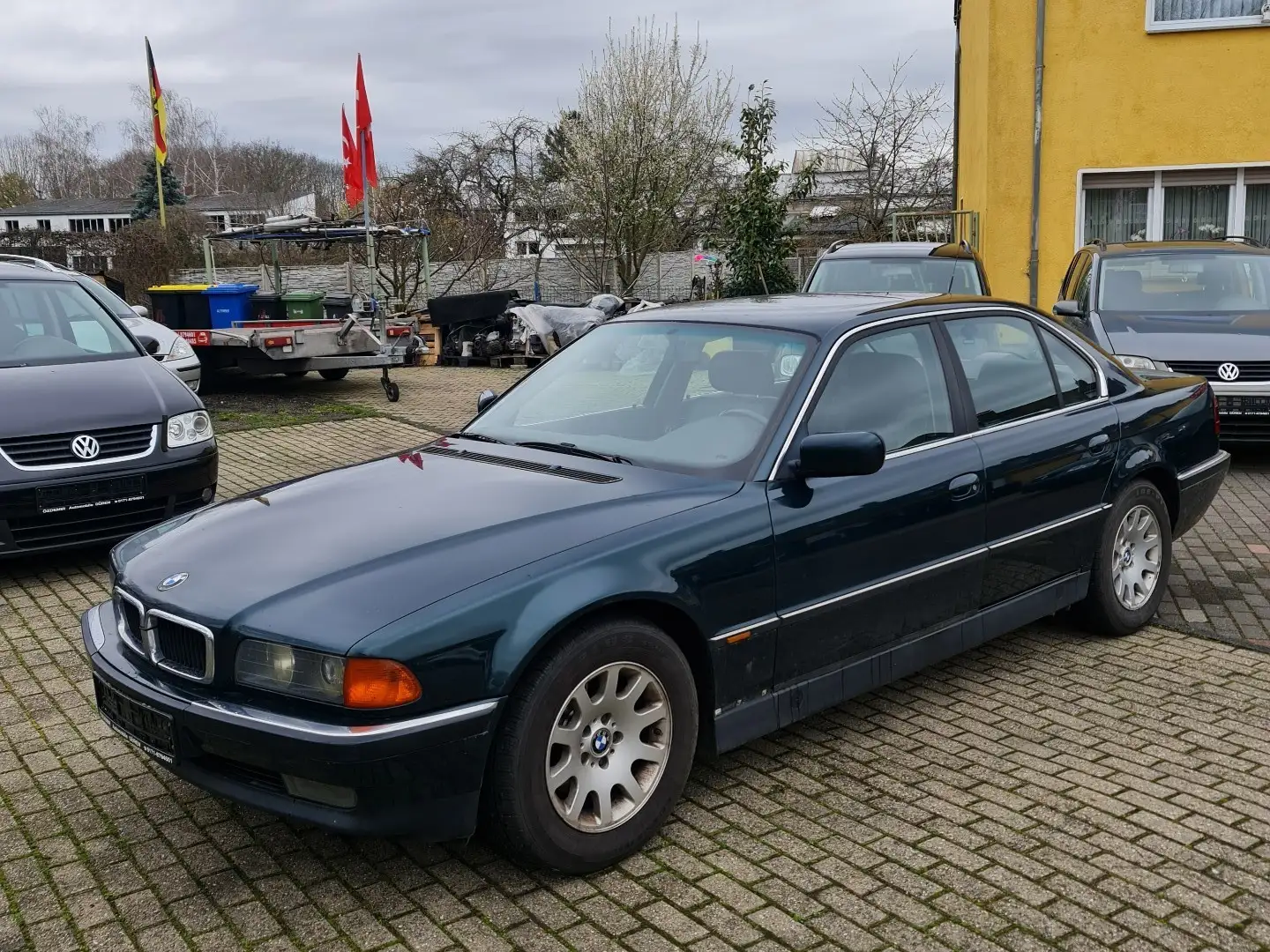 BMW 728 i VOLL VOLL OHNE NAVI BALD OLDTIMER  TÜV.03.2025 Zielony - 1
