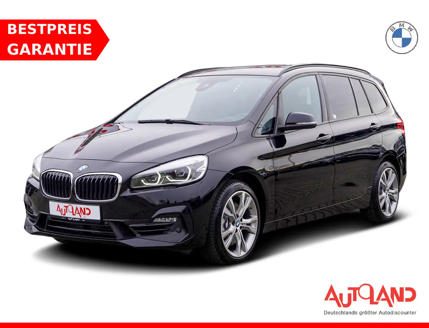 BMW 220 220i Gran Tourer Sport Line LED Navi Kamera AHK Black - 1