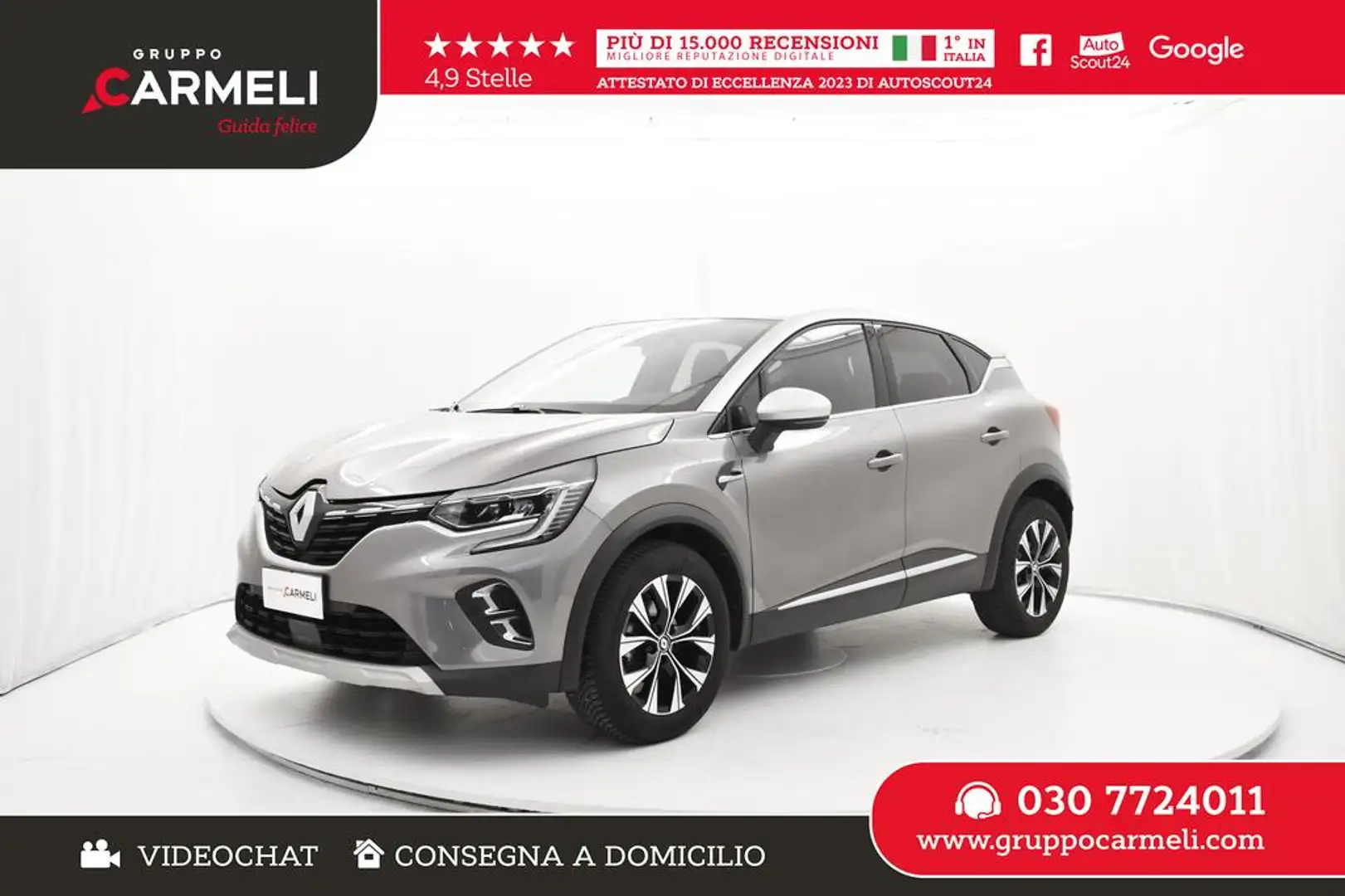 Renault Captur 1.0 tce Techno 90cv Grigio - 1