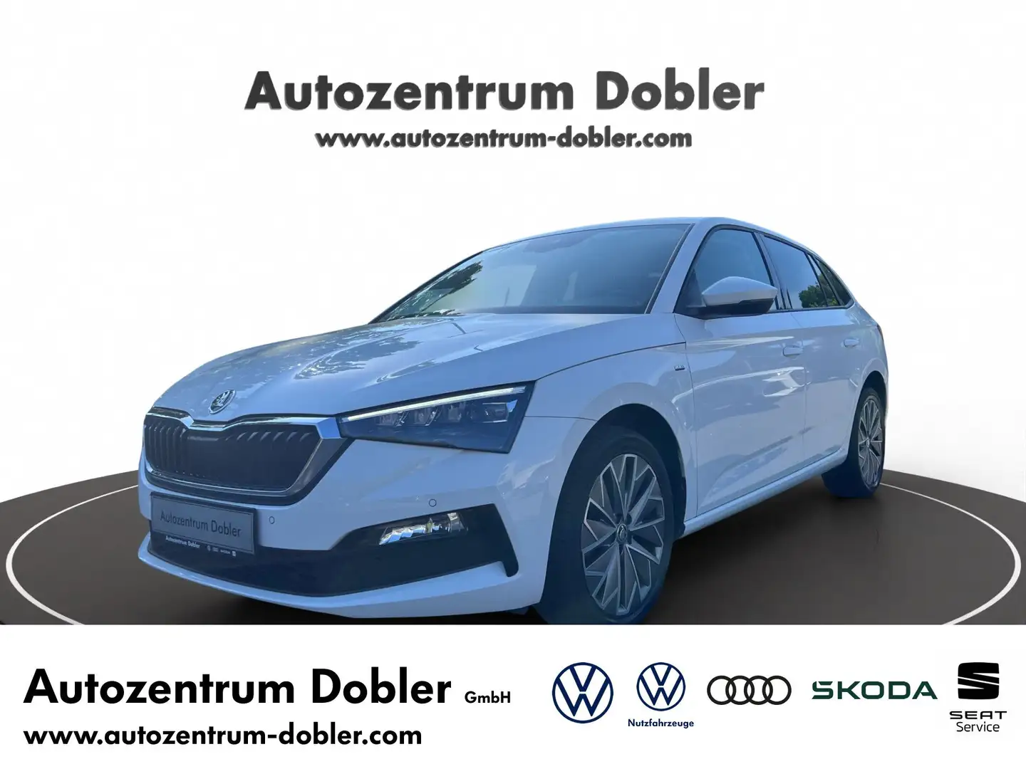 Skoda Scala 1.0 TSI DSG Clever SunSet Climatronic AHK Bianco - 1