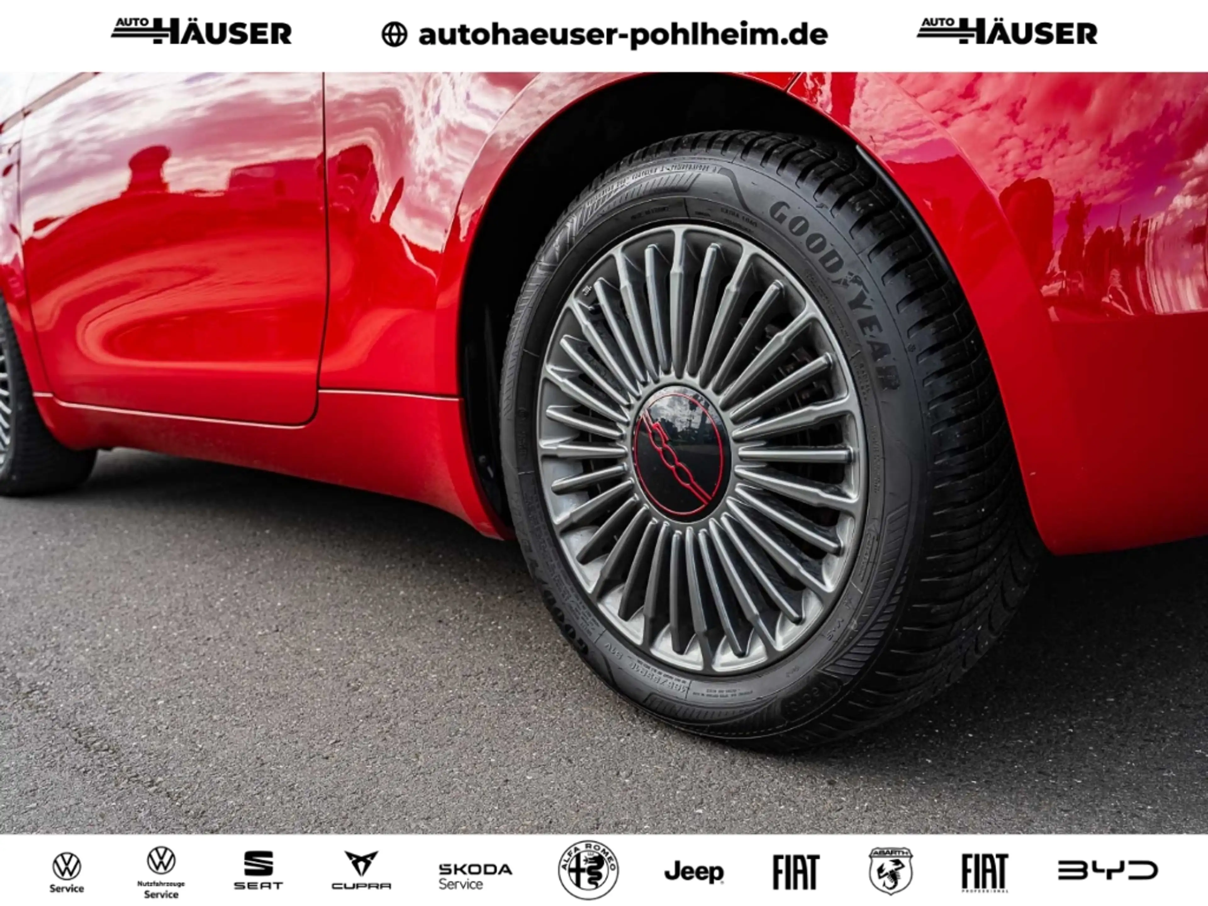 Fiat 500e RED 42 kWh NAVI TEMPOMAT PDC APPLE ANDROID ALLWETT — photo 7