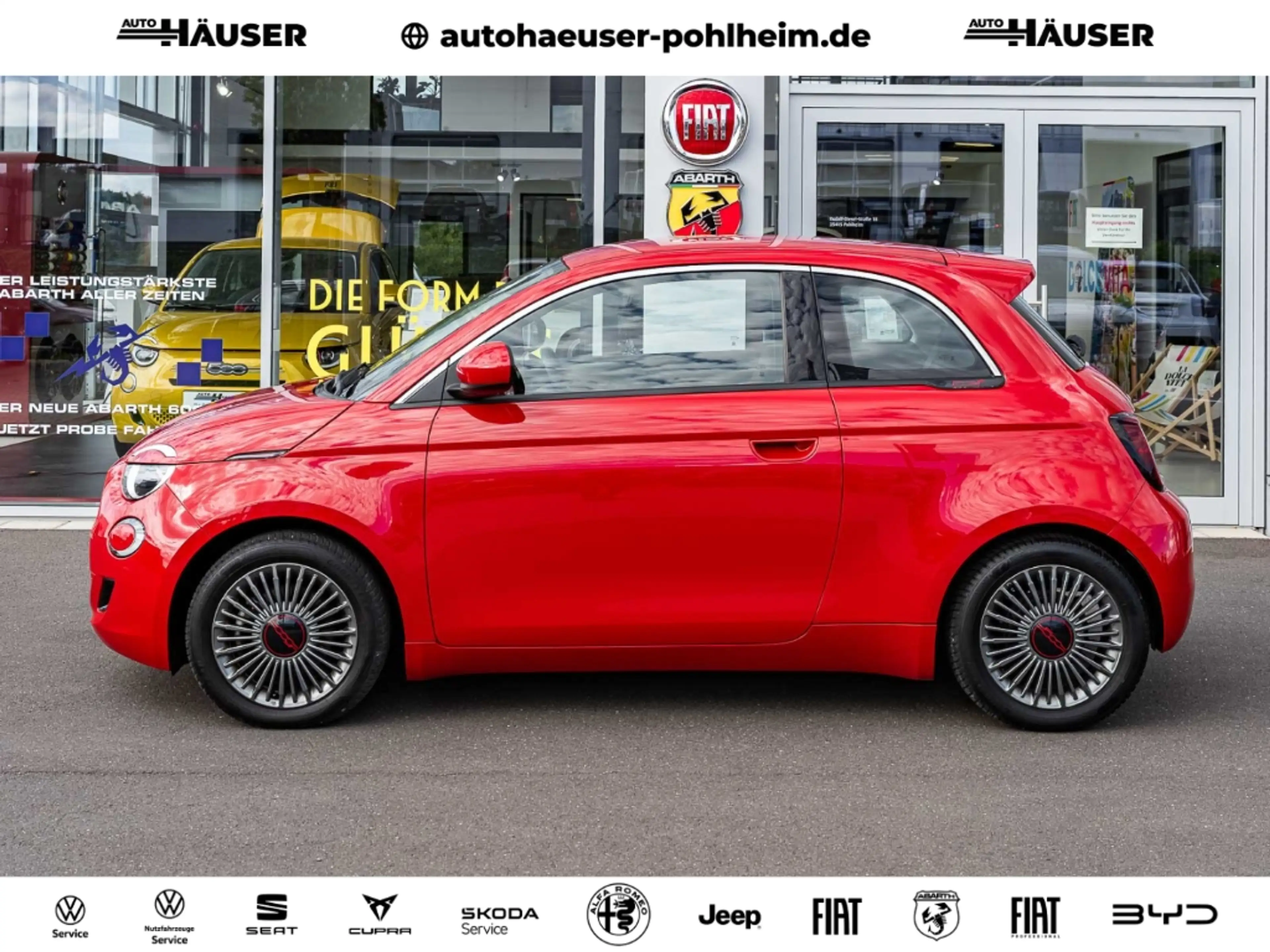 Fiat 500e RED 42 kWh NAVI TEMPOMAT PDC APPLE ANDROID ALLWETT — photo 3