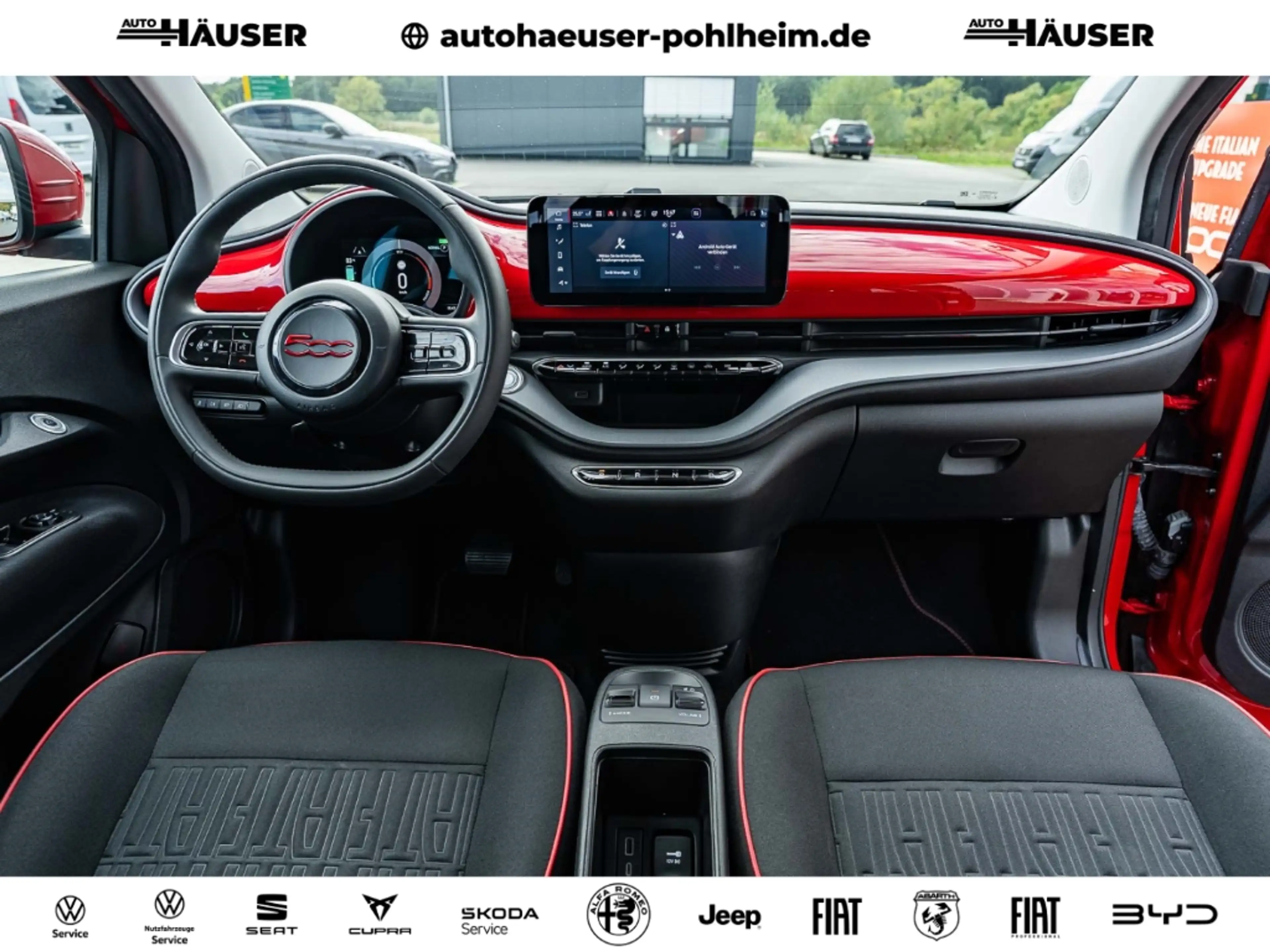 Fiat 500e RED 42 kWh NAVI TEMPOMAT PDC APPLE ANDROID ALLWETT — photo 14