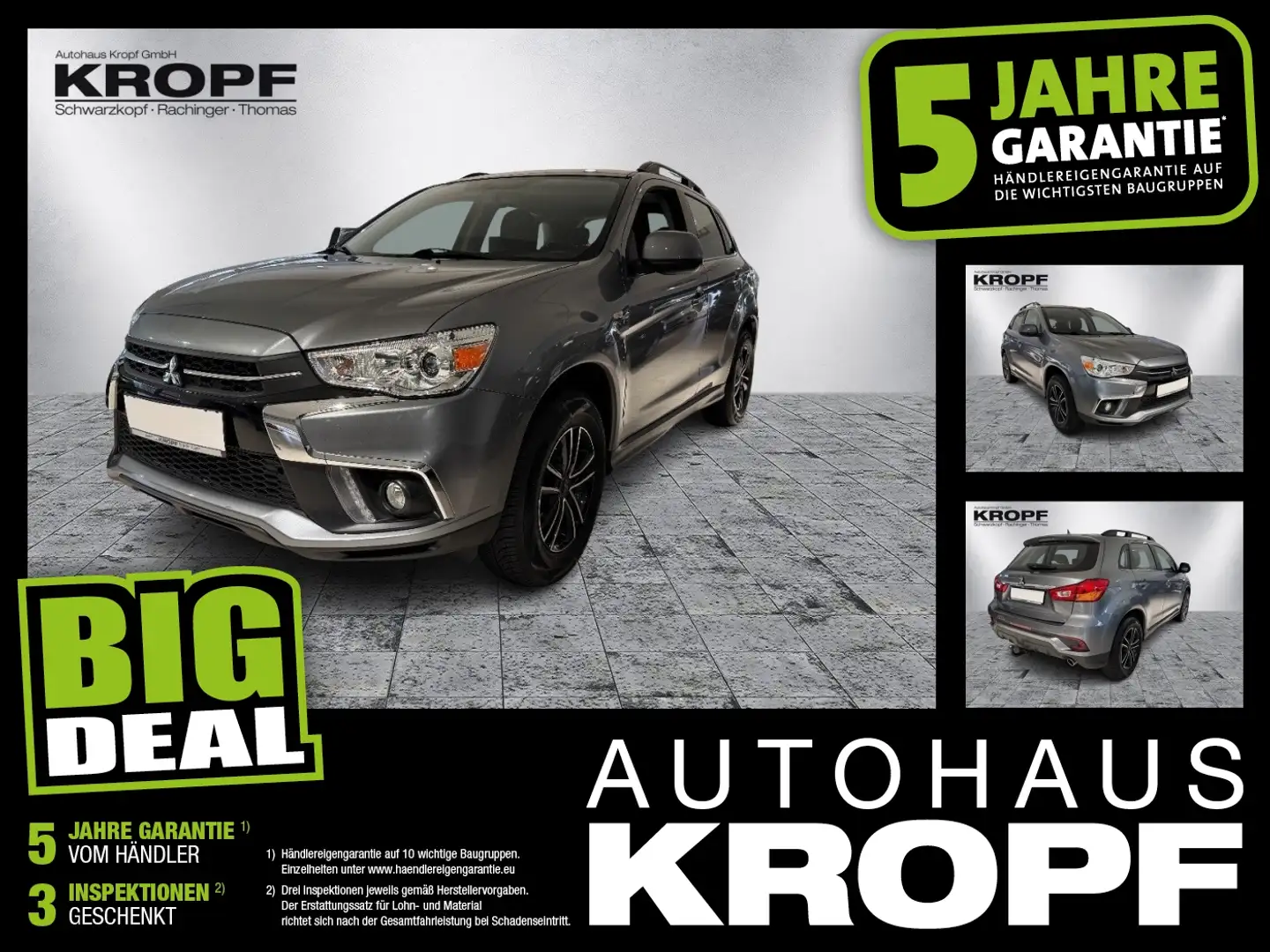 Mitsubishi ASX 1.6 MIVEC Edition SHZ+Kam.+KlimaA+AHK Grau - 1