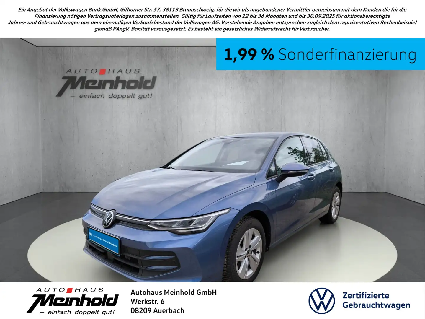 Volkswagen Golf 1.5 TSI Life, Kamera, ACC, LED, App-Connect Blau - 1