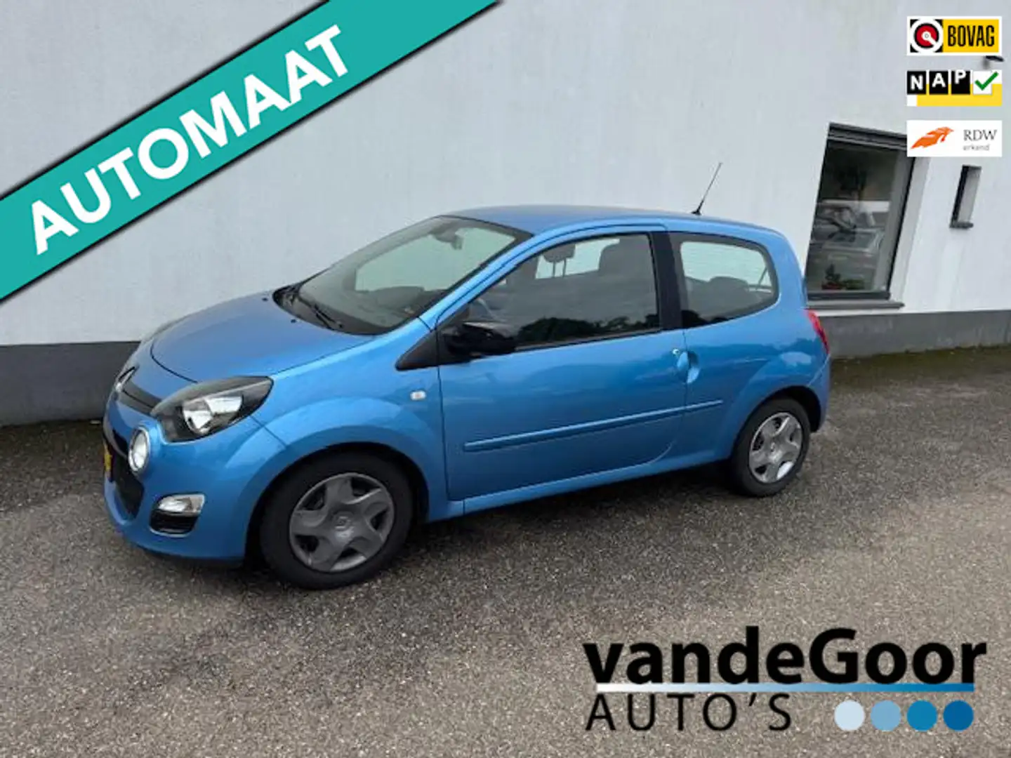 Renault Twingo 1.2 16V Dynamique, '12, aut., 123000 km in een keu Blau - 1