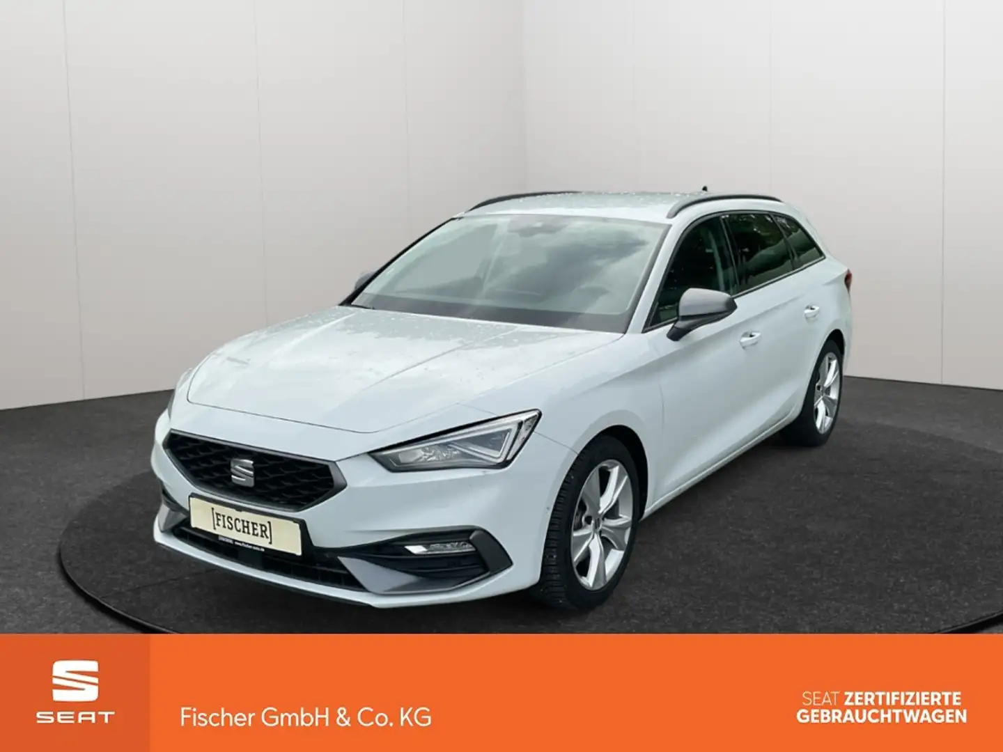 SEAT Leon ST 2.0TDI DSG FR LED Navi SHZ Rear View ACC PDC DA Weiß - 1