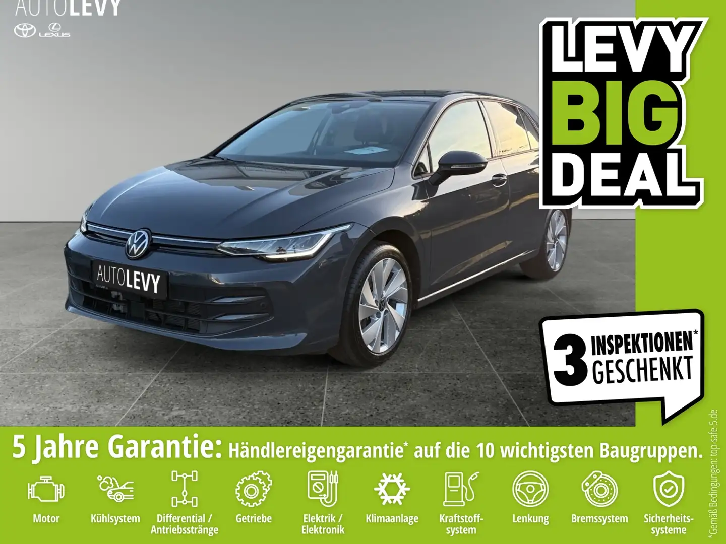 Volkswagen Golf VIII 2.0 TDI Goal +Ambiente+PDC+SHZ+CarPlay+ Grau - 1