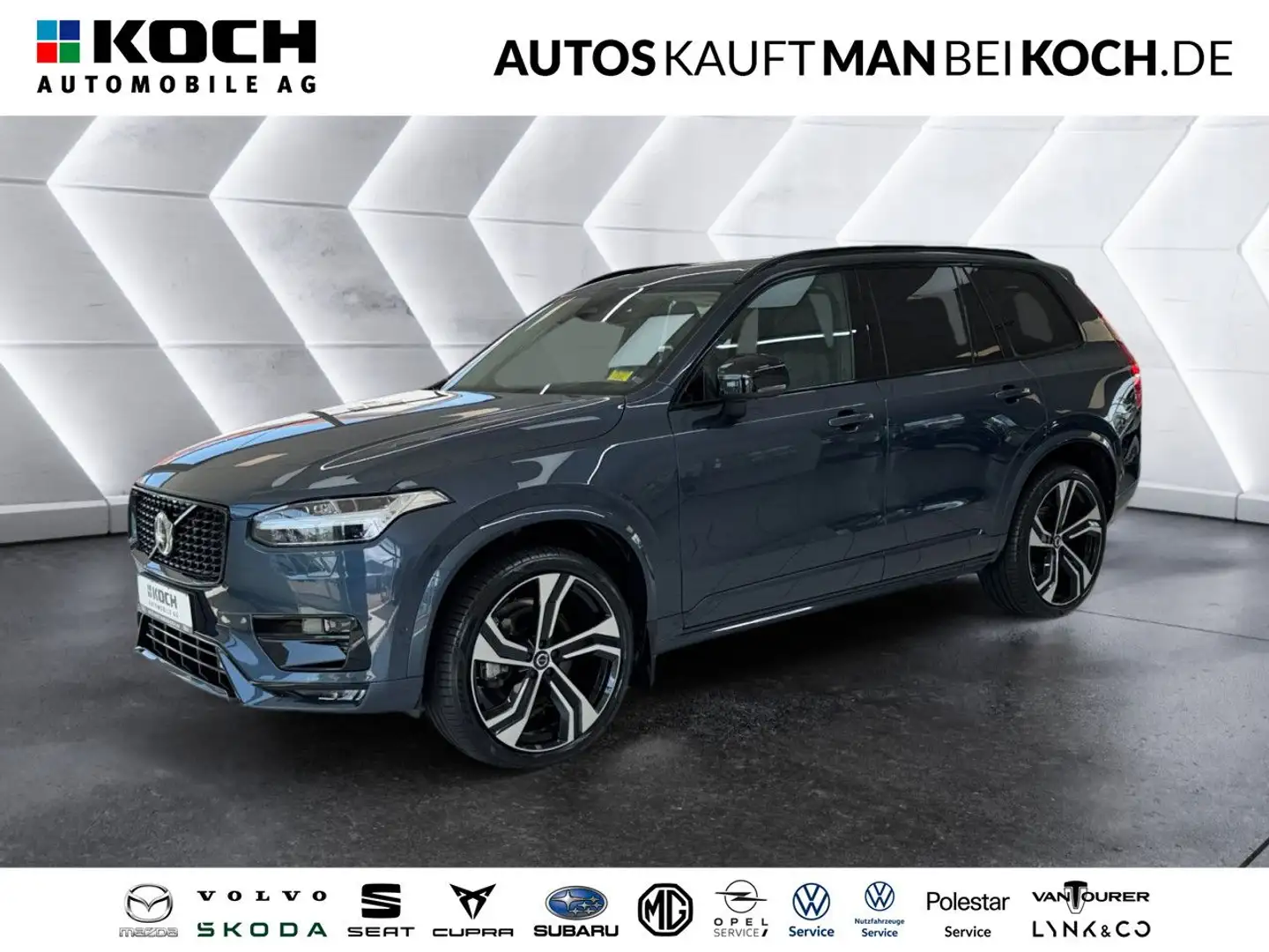 Volvo XC90 B6 AWD Ultimate Dark HIGH-END + StandHzg Синий - 1