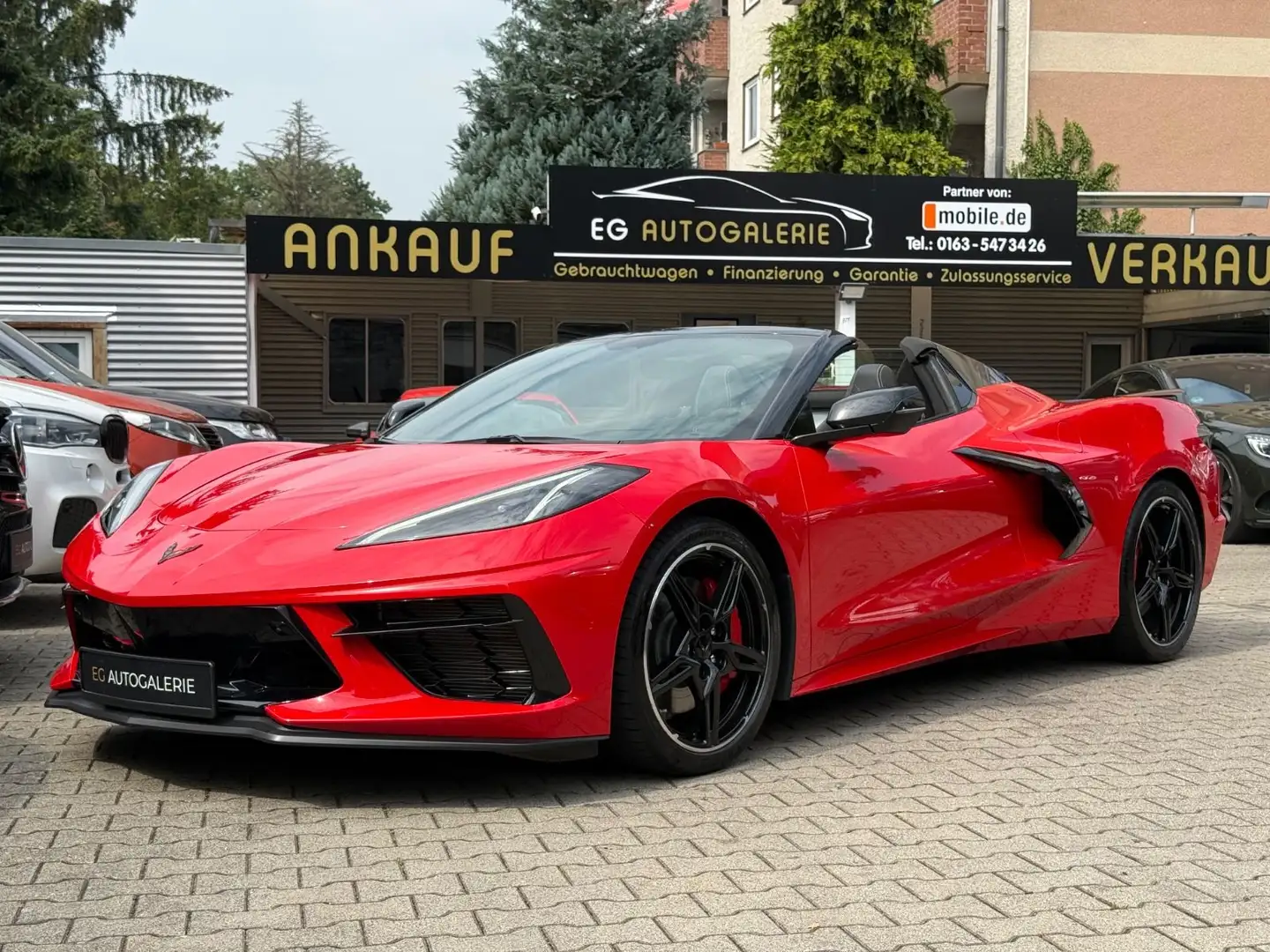 Corvette C8 6.2 V8 Stingray 3LT Cabrio Lift Carbon VOLL Rot - 2