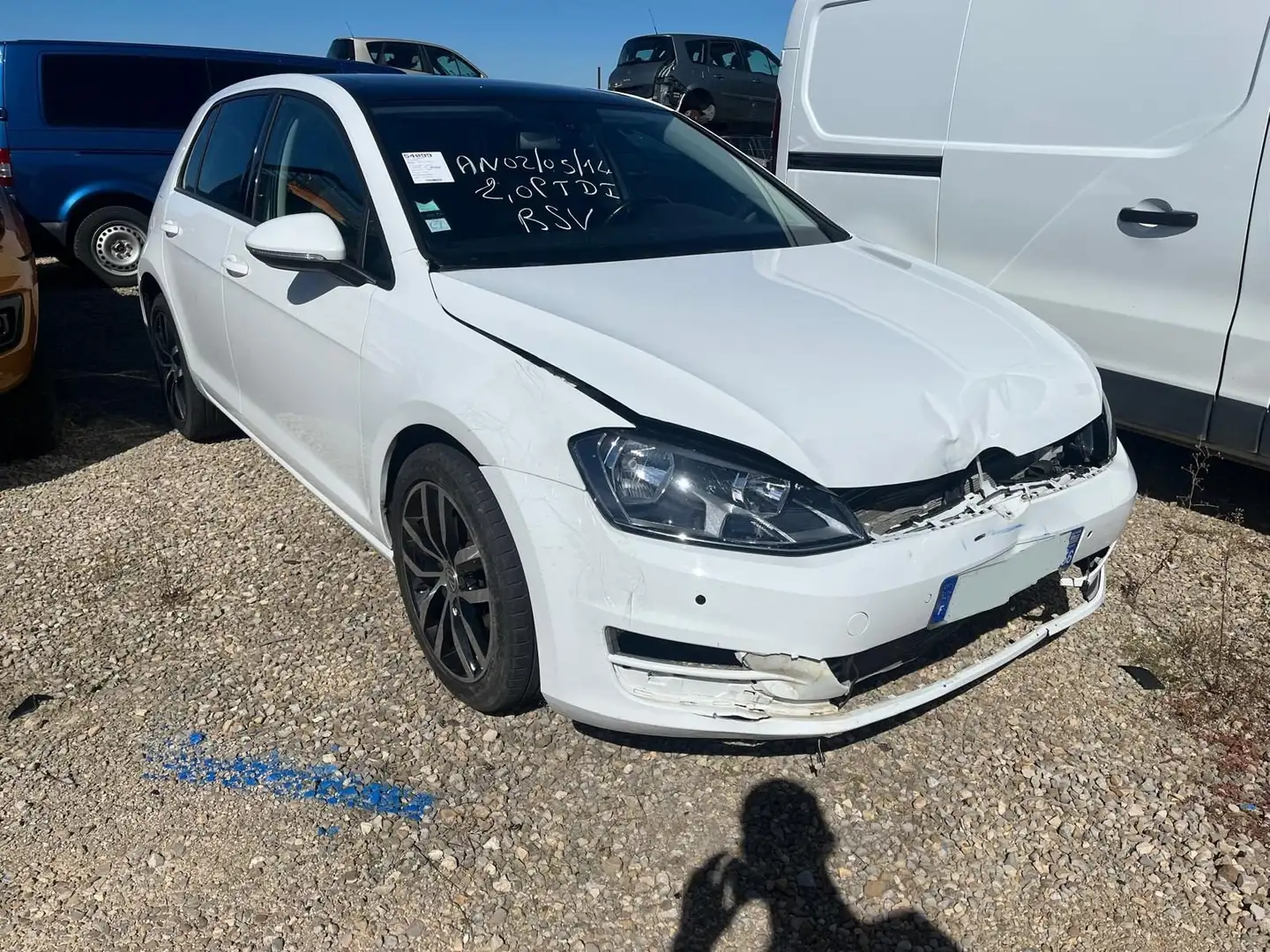 Volkswagen Golf Golf VII 2.0 TDi 150 DSG Carat / DF996 Blanc - 1